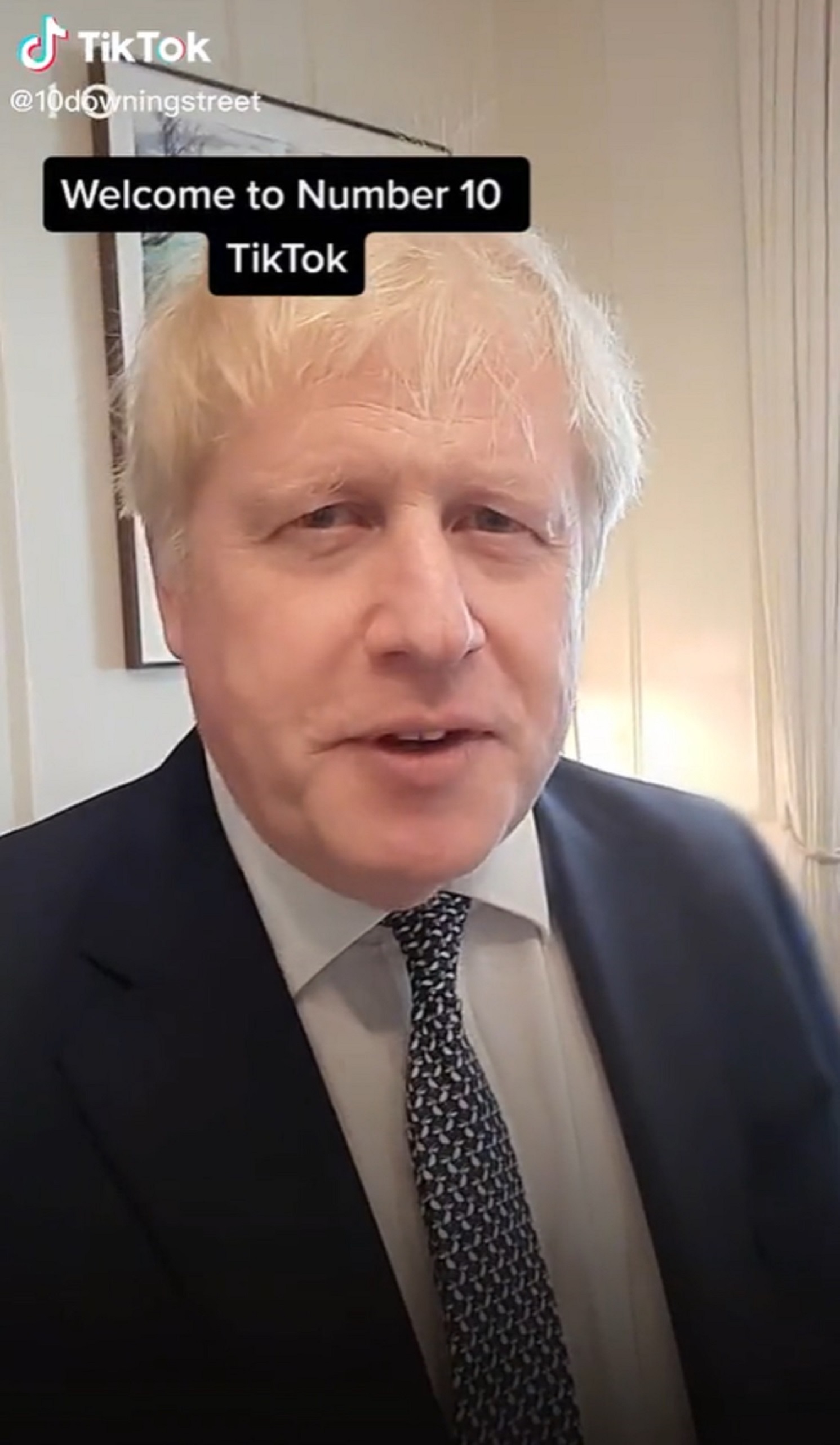 Boris Johnson appeared in the first video from 10downingstreet on Tuesday 10 May 