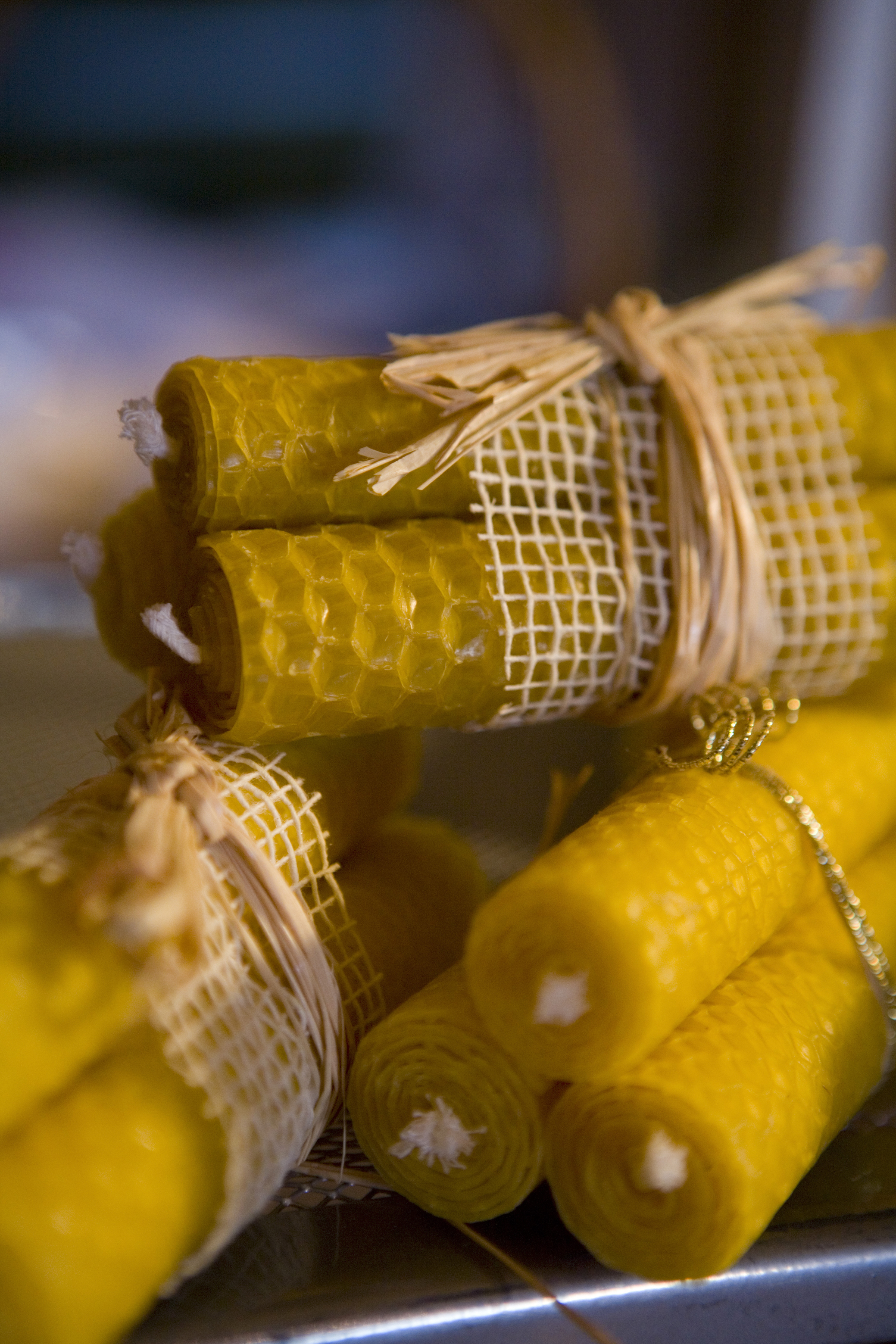 Beeswax candles (David Levenson/National Trust Images/PA)