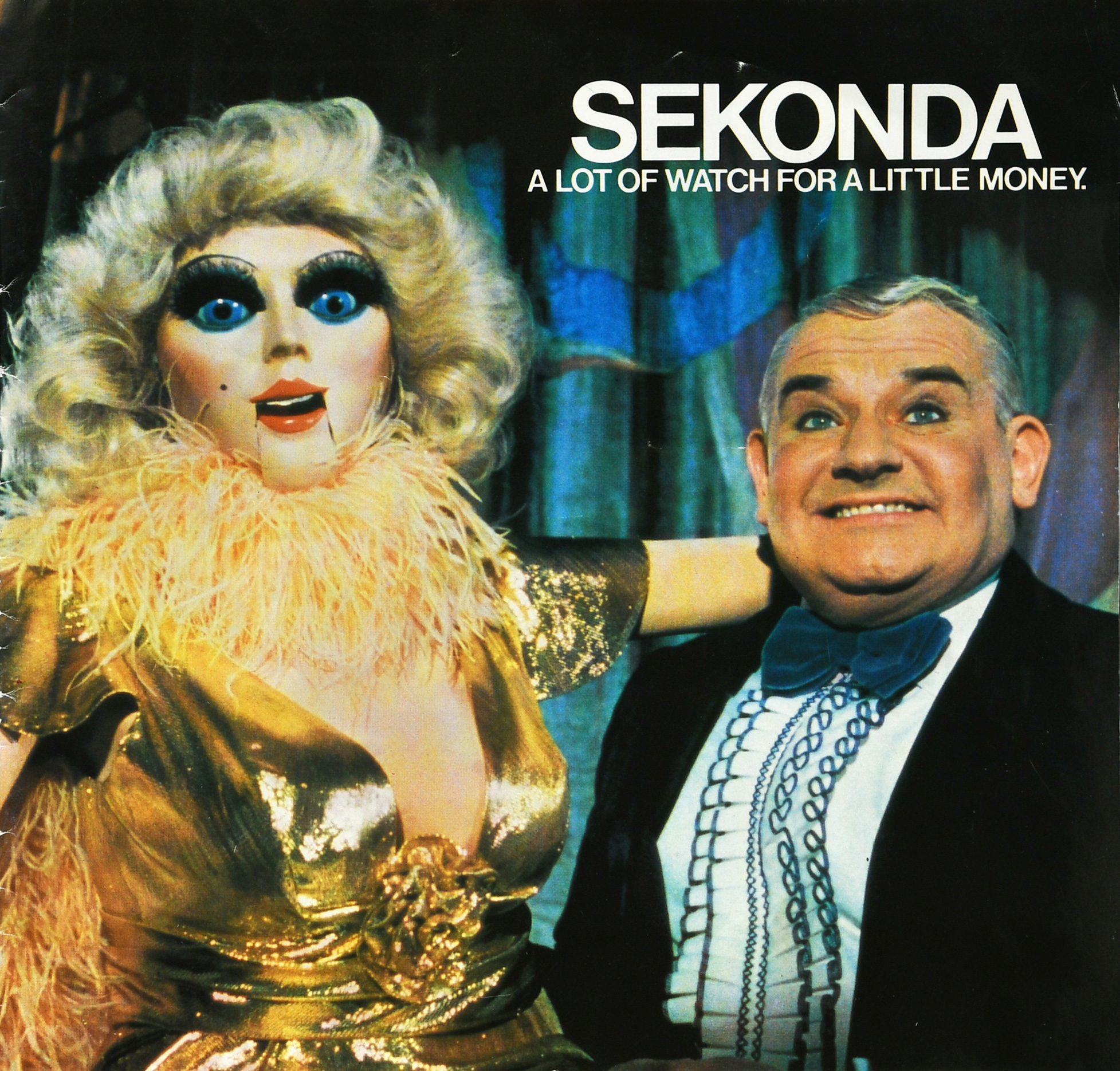The ventriloquist's dummy is being sold together with a period Sekonda catalogue featuring Ronnie Barker and the dummy on the cover. (Cheffins/ PA)