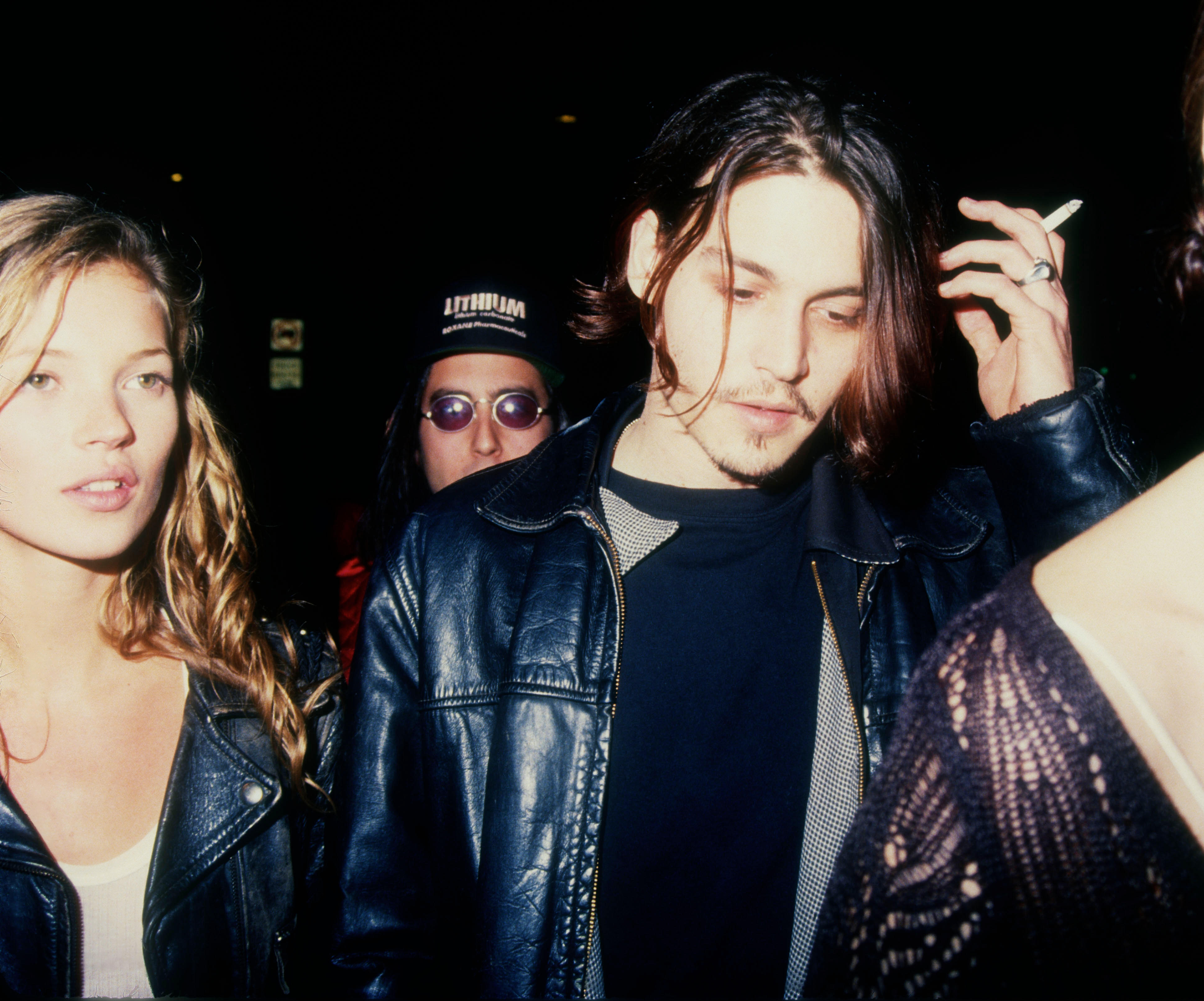 Kate Moss with Johnny Depp