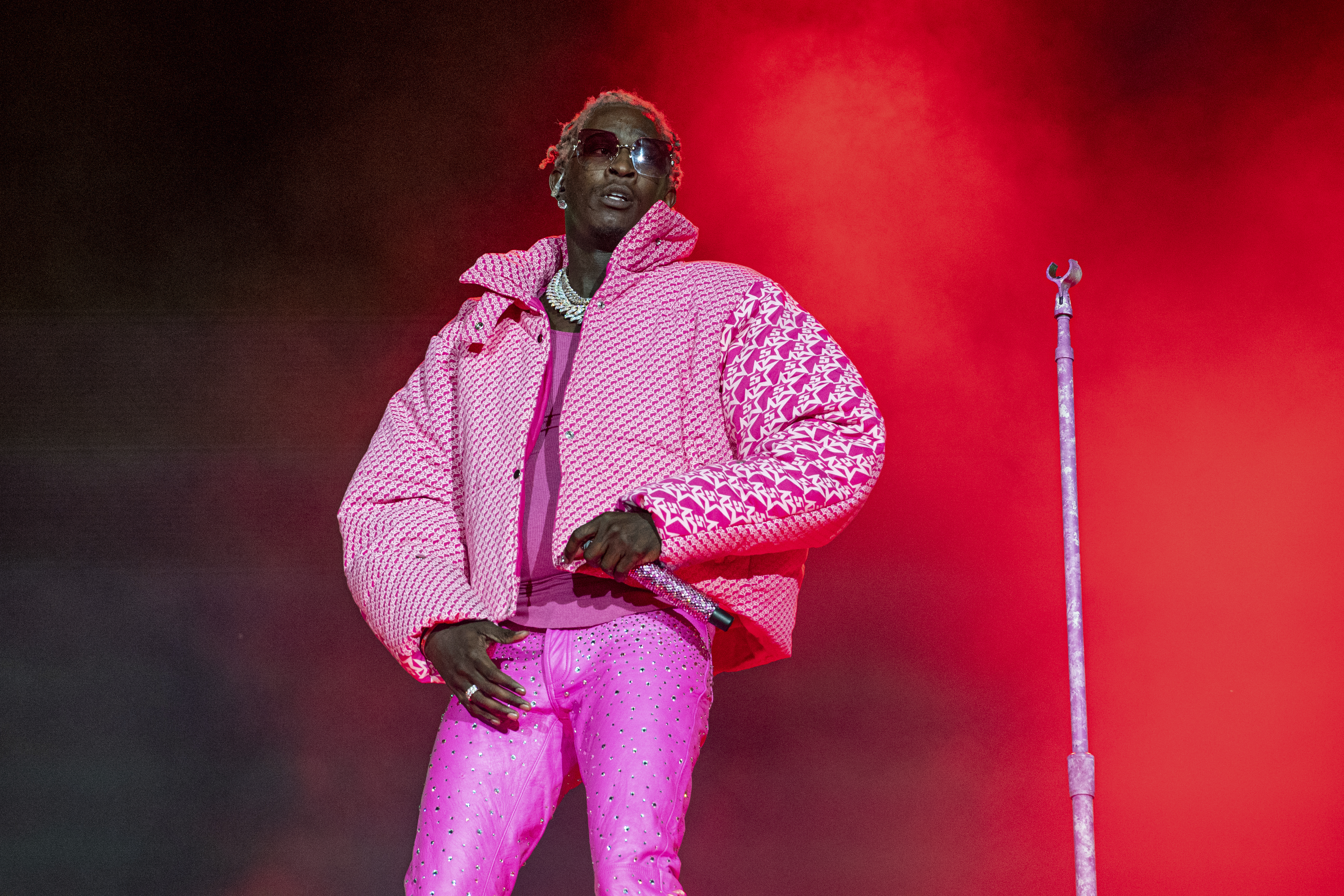 Young Thug performs on day four of the Lollapalooza Music Festival on Sunday, August 1, 2021, at Grant Park in Chicago