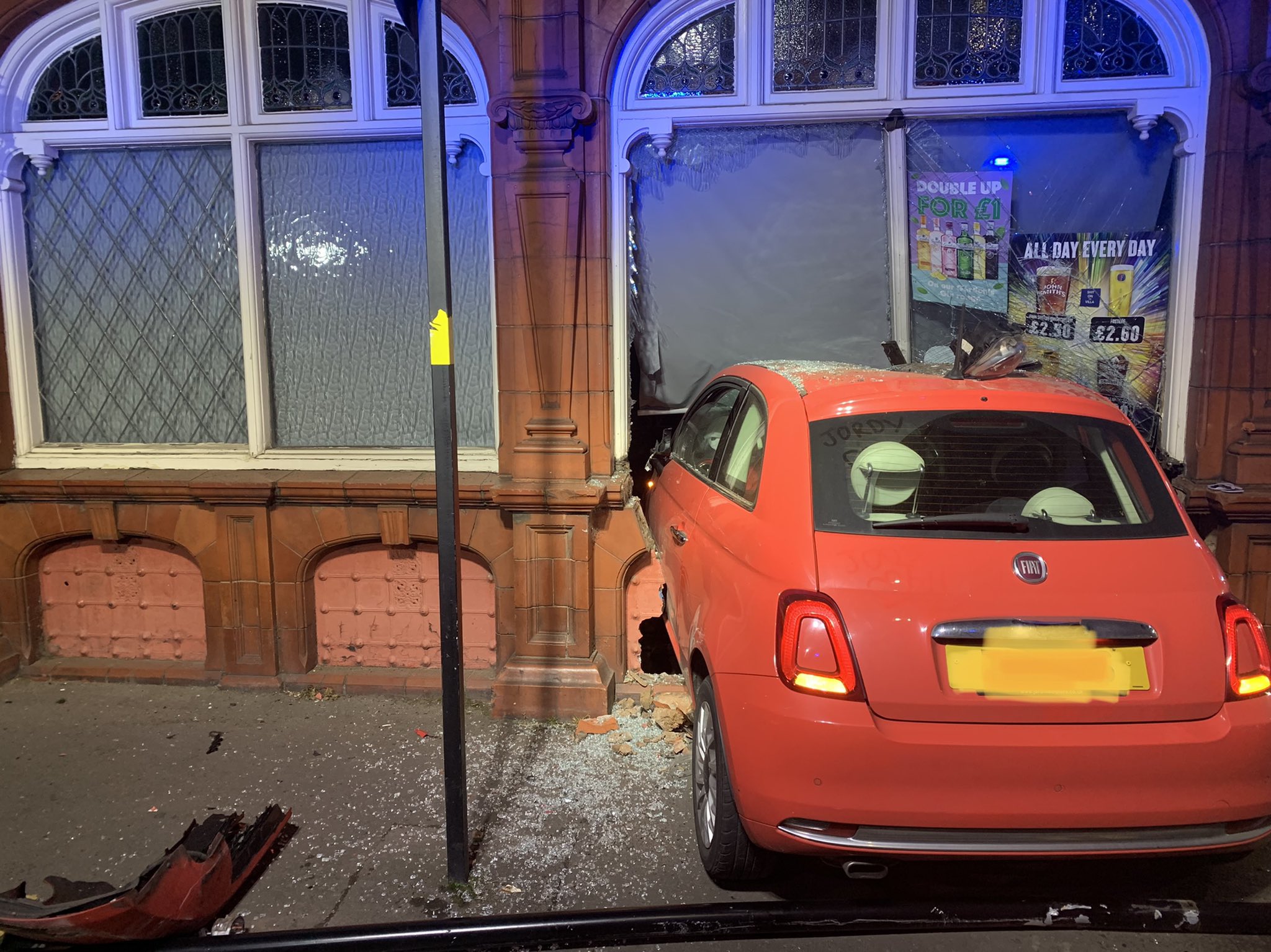 Car crashes into pub
