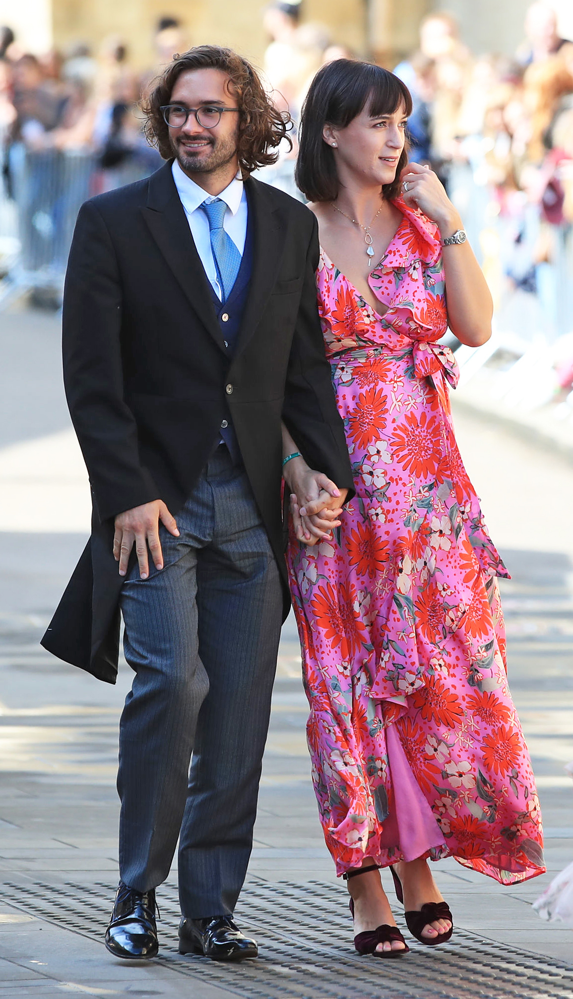 Joe Wicks and wife Rosie at singer Ellie Goulding's wedding in 2019 