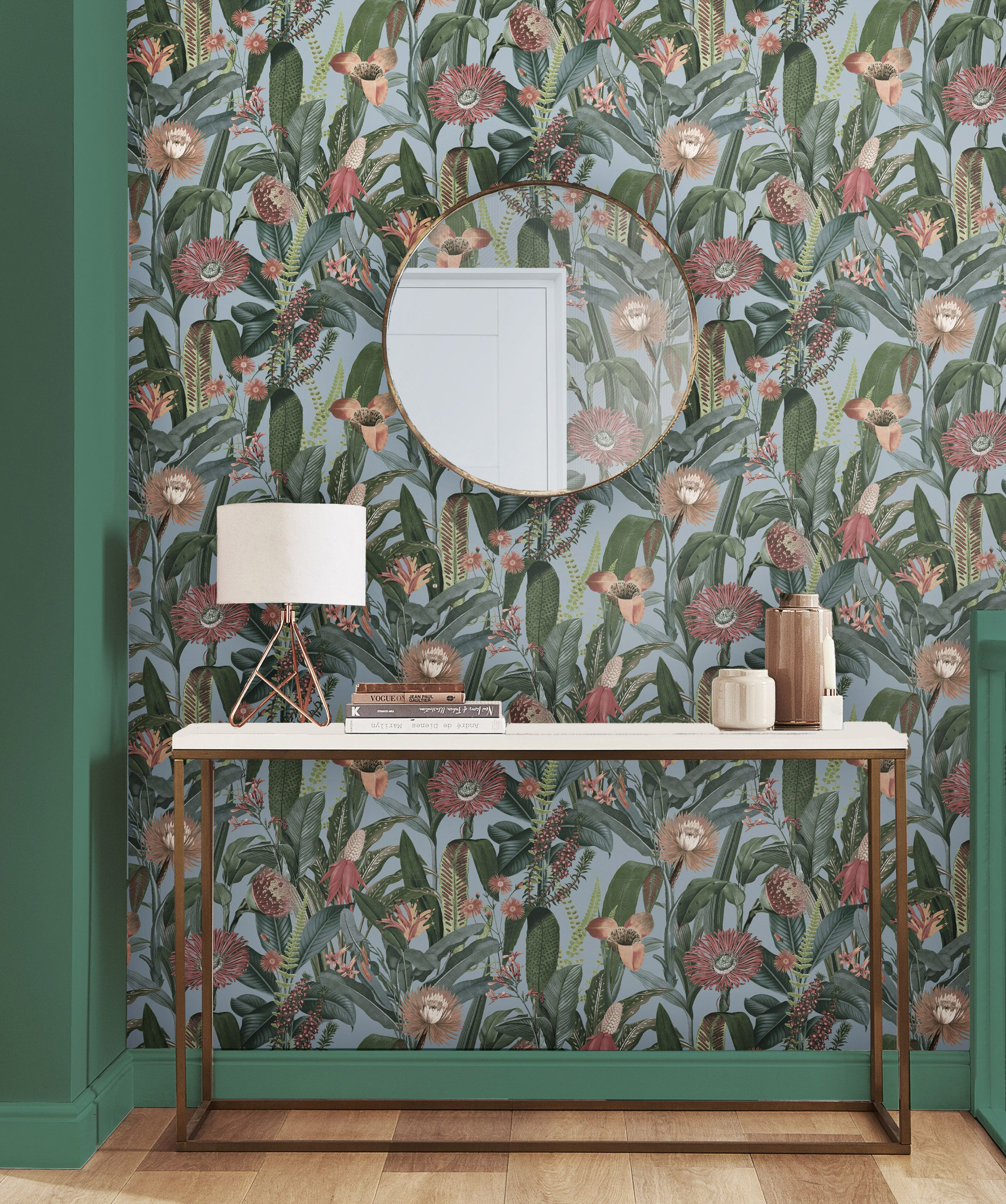 Tigerlilly Lush Wallpaper, £65 per roll, Graham & Brown, more stock coming in, available from June 29, Graham & Brown 