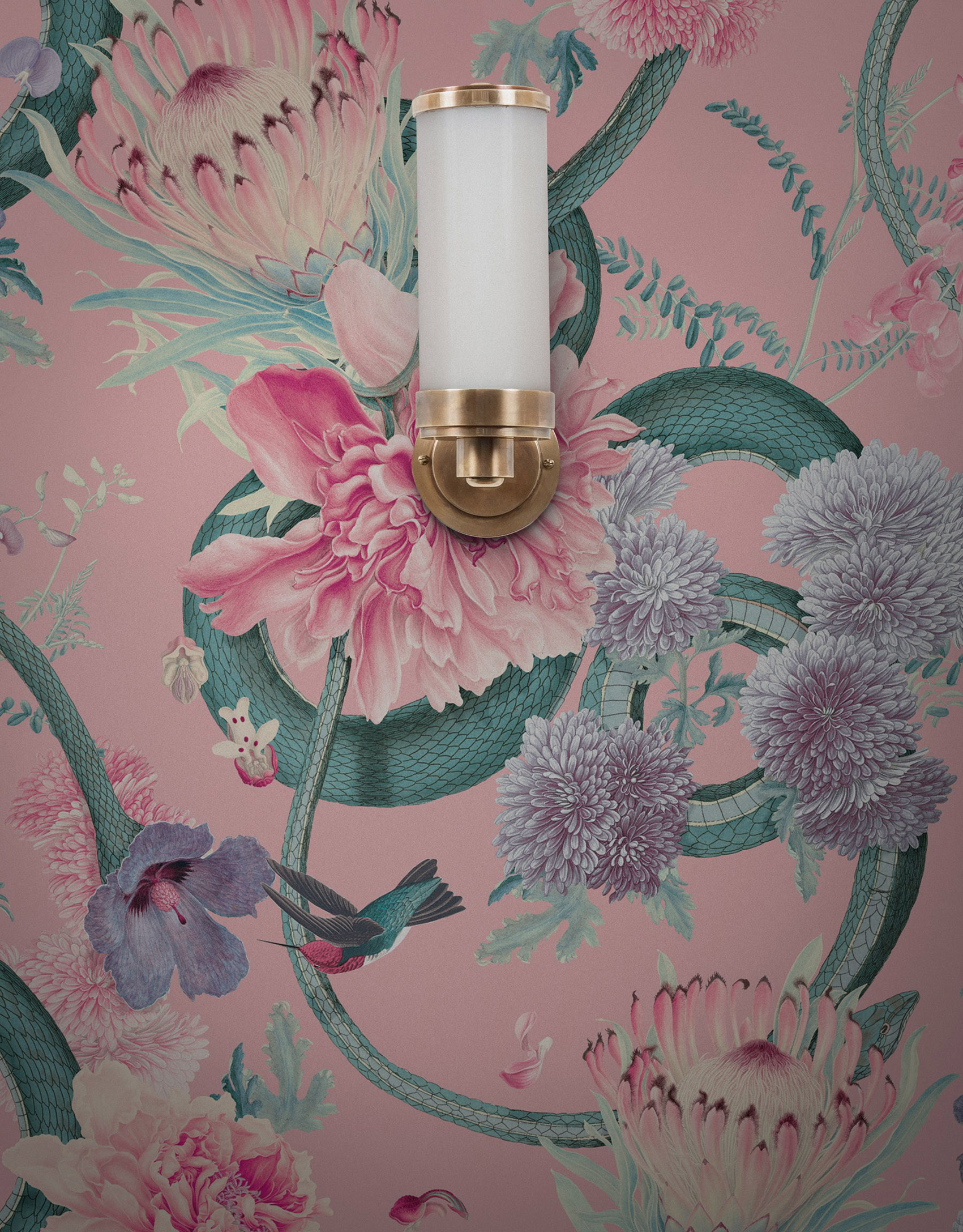 Forbidden Bloom 'Blush' Wallpaper, £150 per roll, Divine Savages