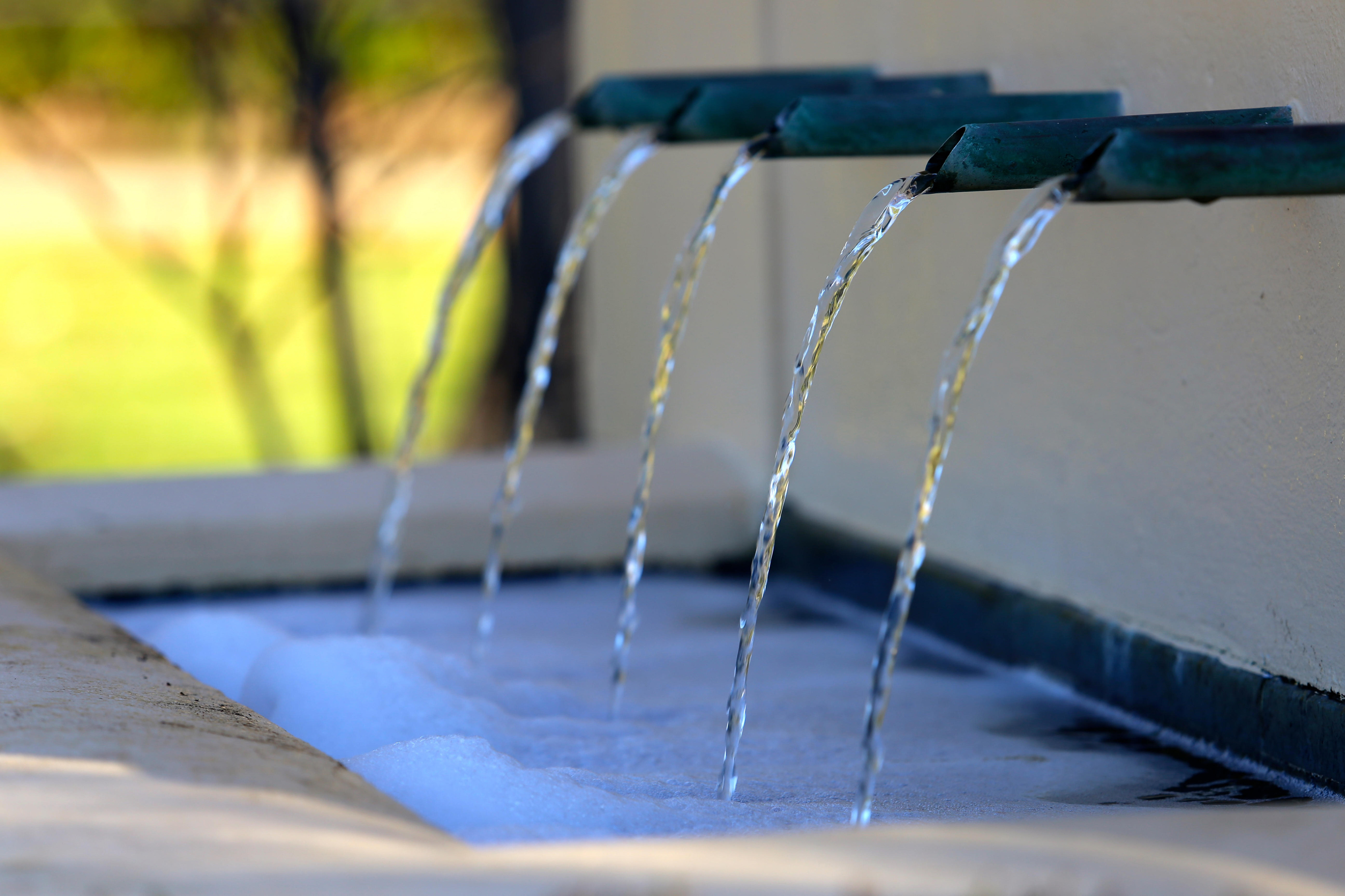 A wall-mounted water feature (Alamy/PA)