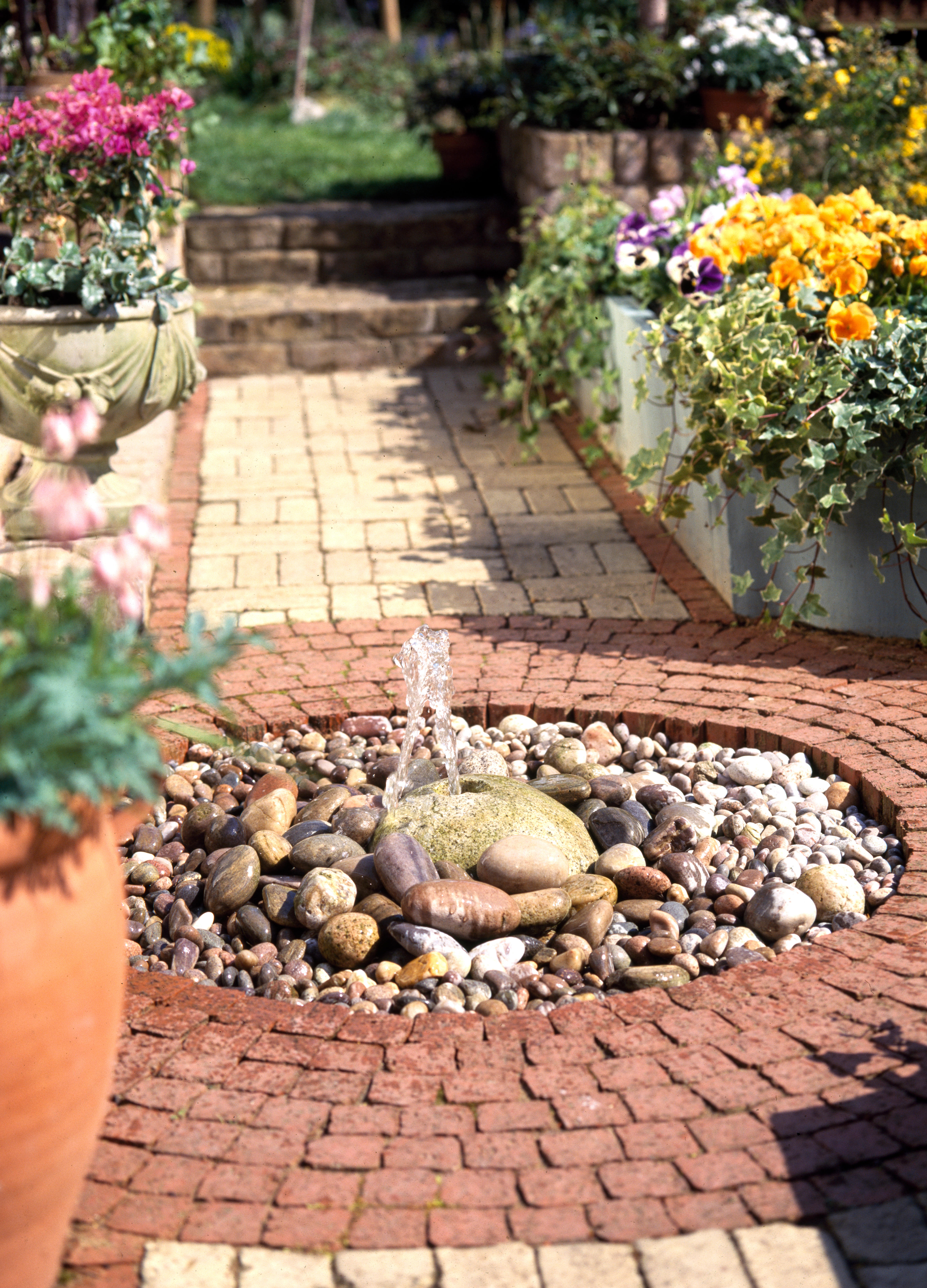 Water feature in a garden (Alamy/PA)