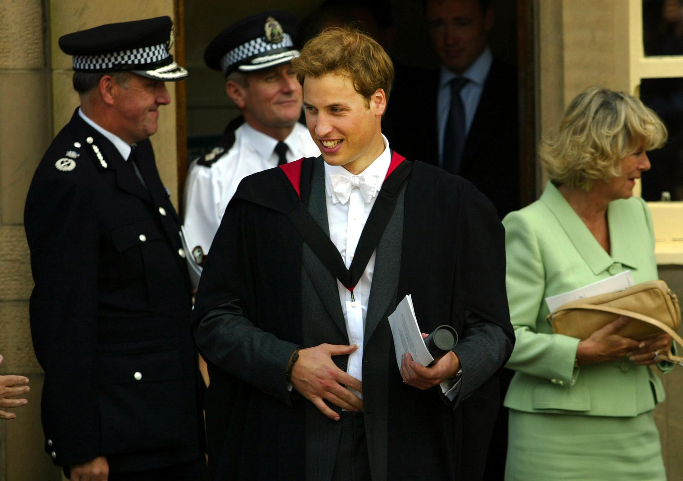 William after his St Andrew's graduation ceremony in 2005 