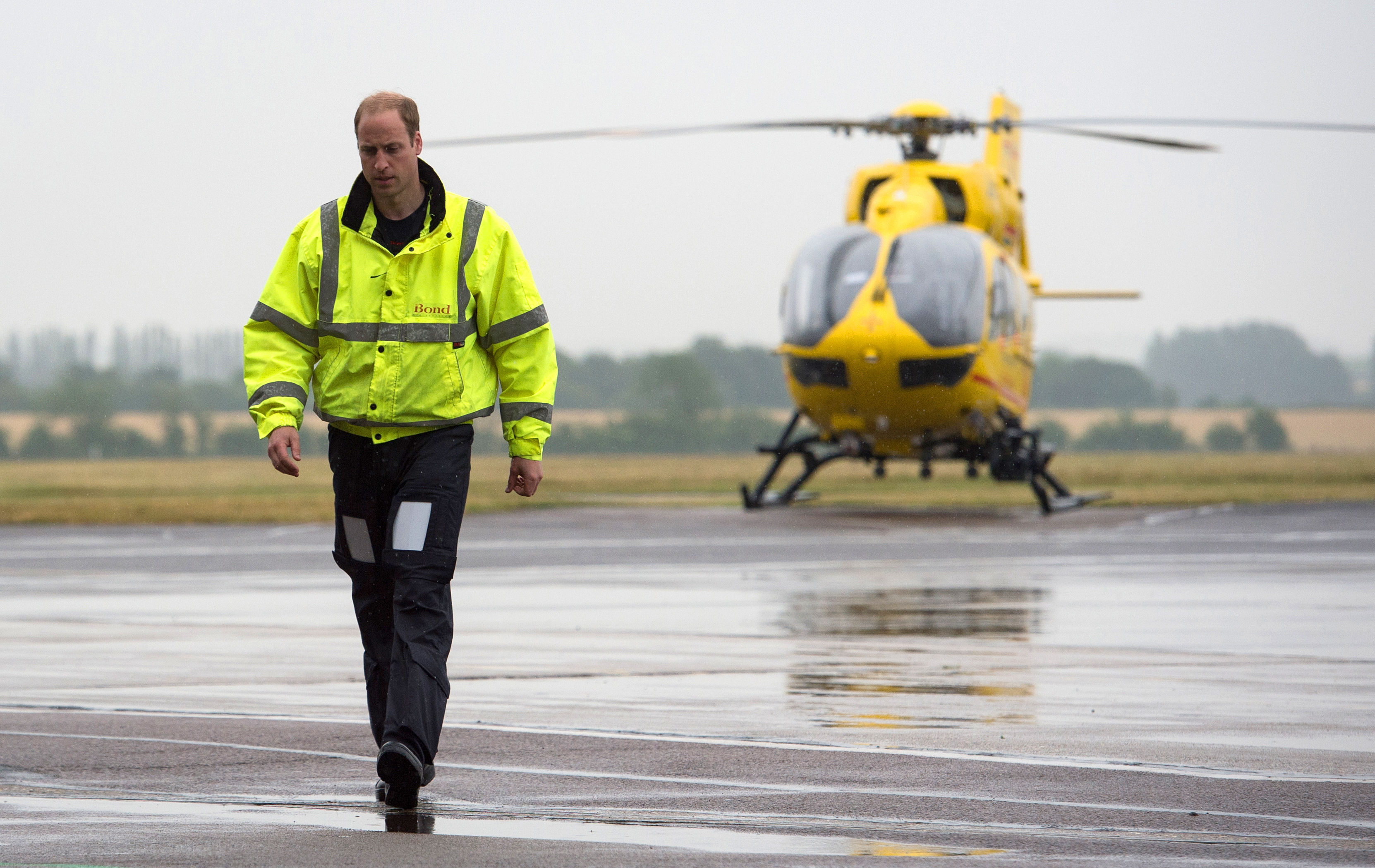 The Duke of Cambridge starting his job with the East Anglian Air Ambulance (EAAA