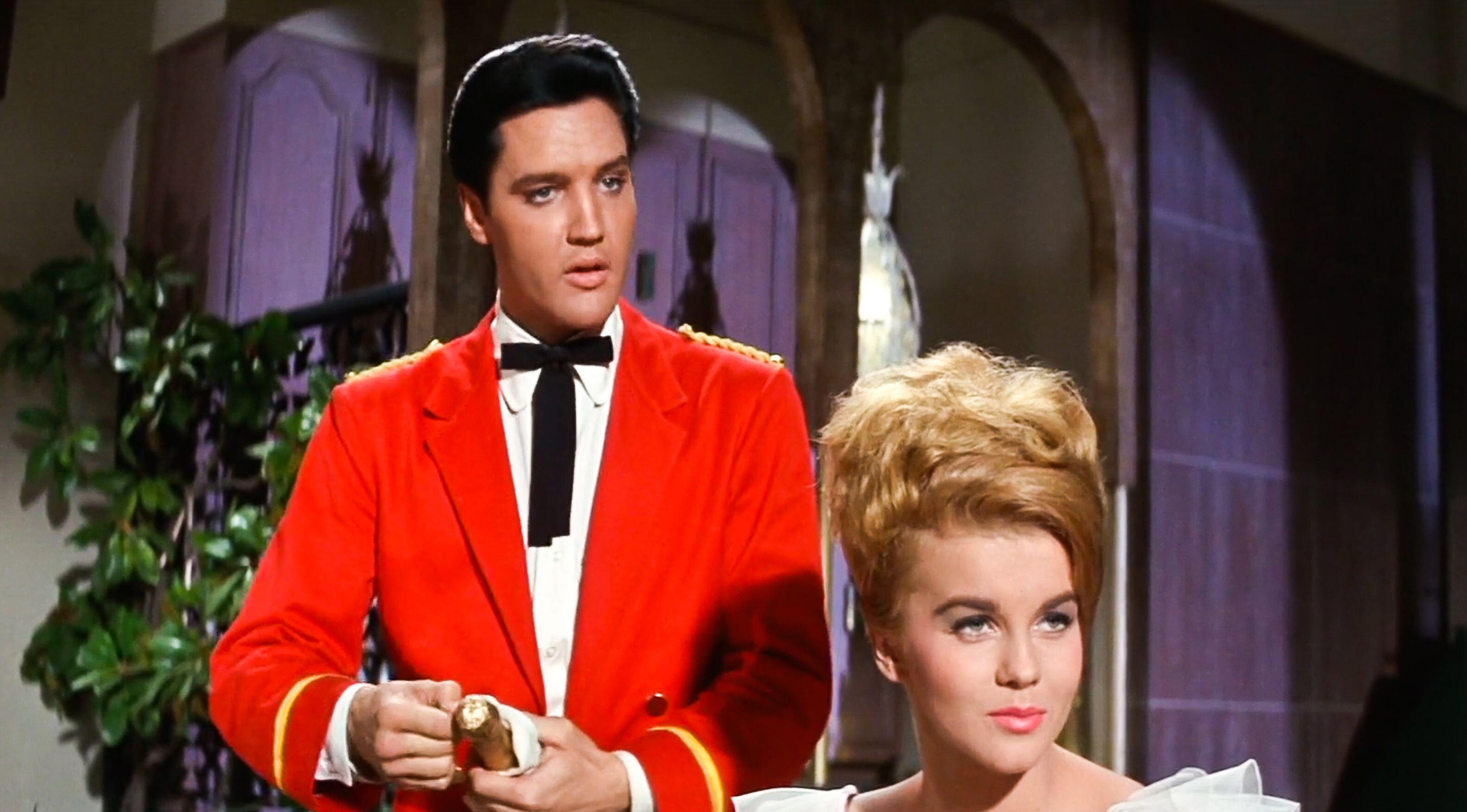 Elvis Presley and Ann-Margret in a scene from Viva Las Vegas
