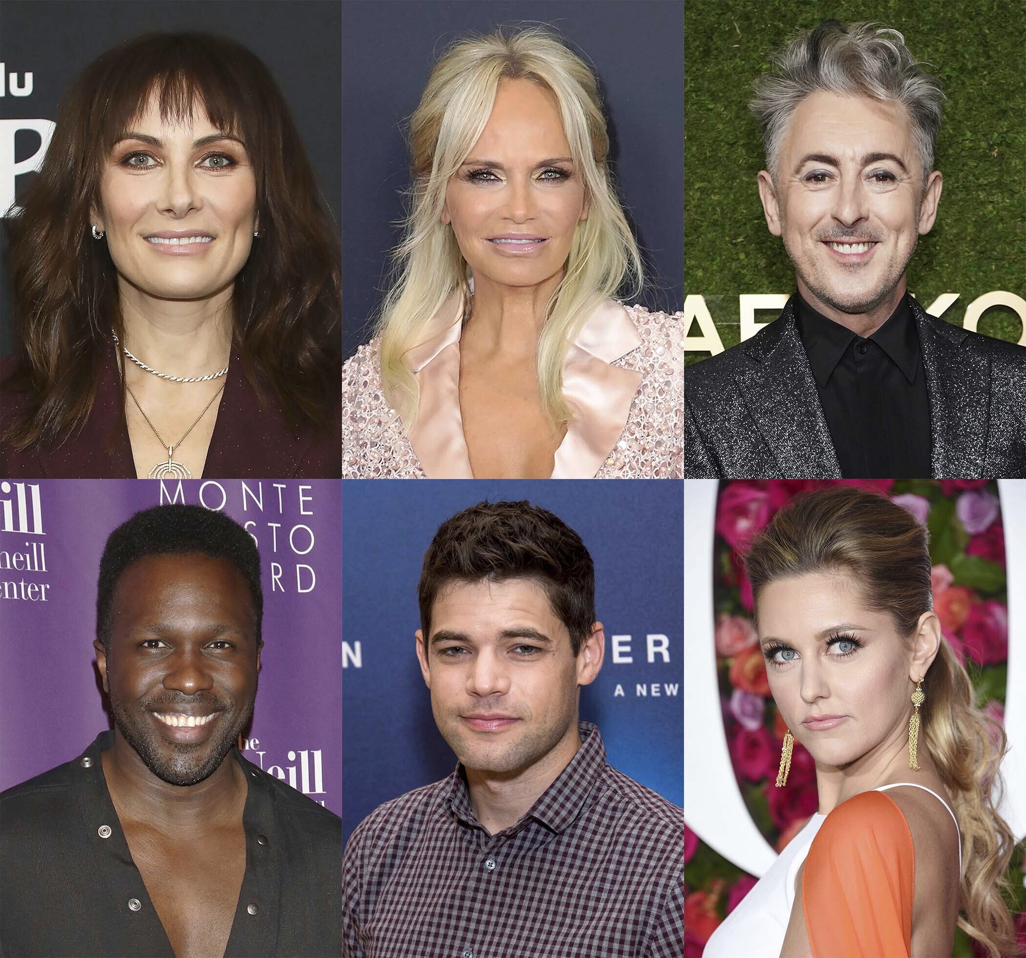 Top row from left, Laura Benanti, Kristin Chenoweth, Alan Cumming, bottom row from left, Joshua Henry,  Jeremy Jordan and Taylor Louderman, who will take part in The Broadway Cruise