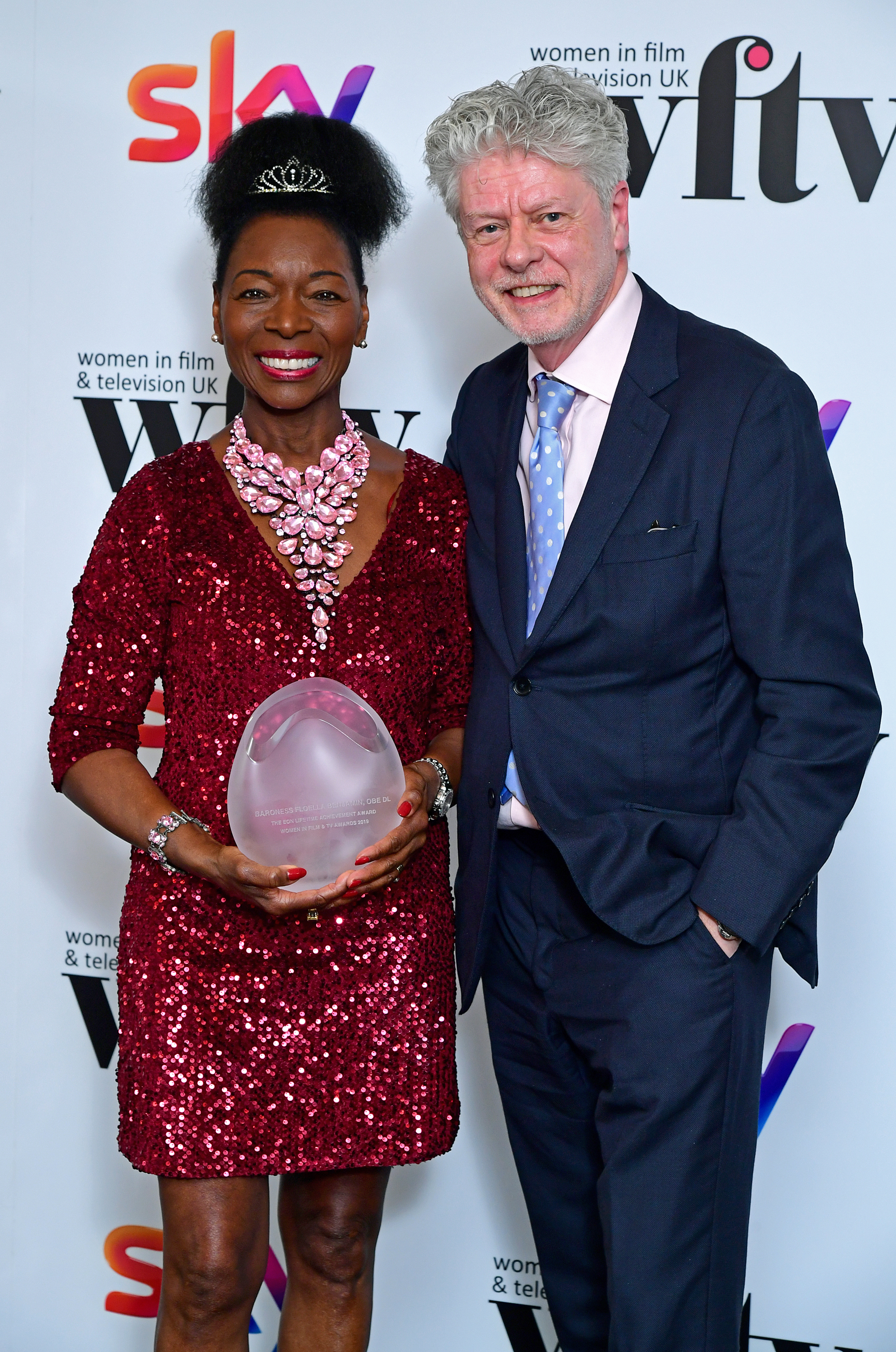 Baroness Benjamin with her husband, Keith Taylor (Ian West/PA)
