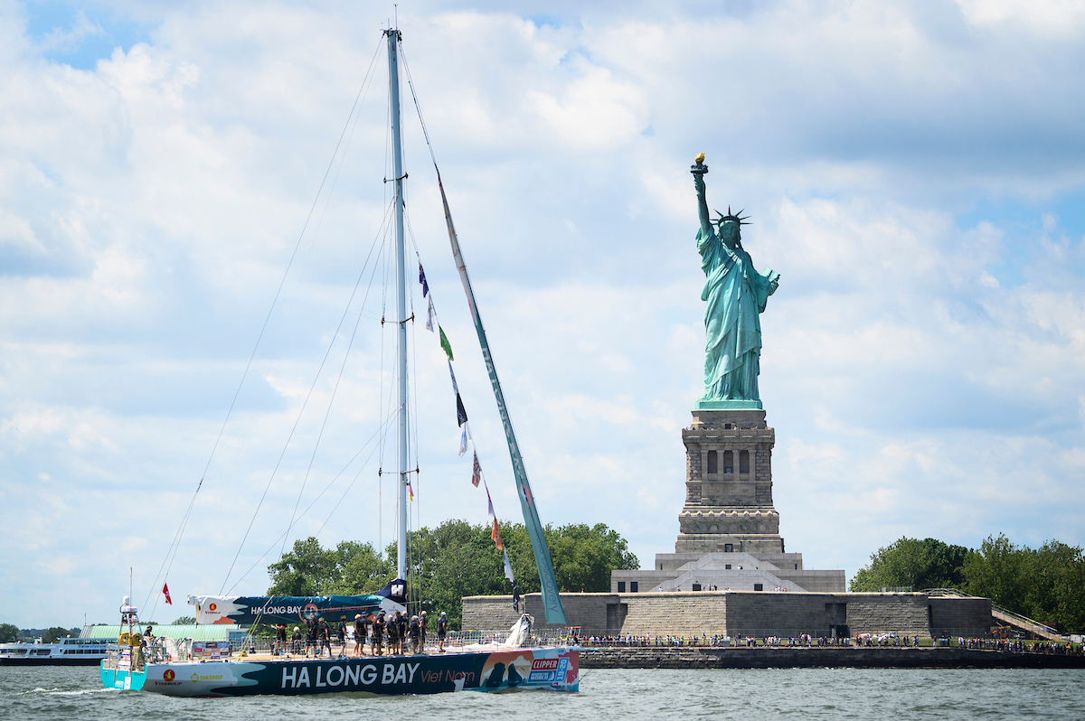 Los equipos de Clipper llegaron a Nueva York en junio (Imagen: Mike Lawrence/ClipperRace/PA)