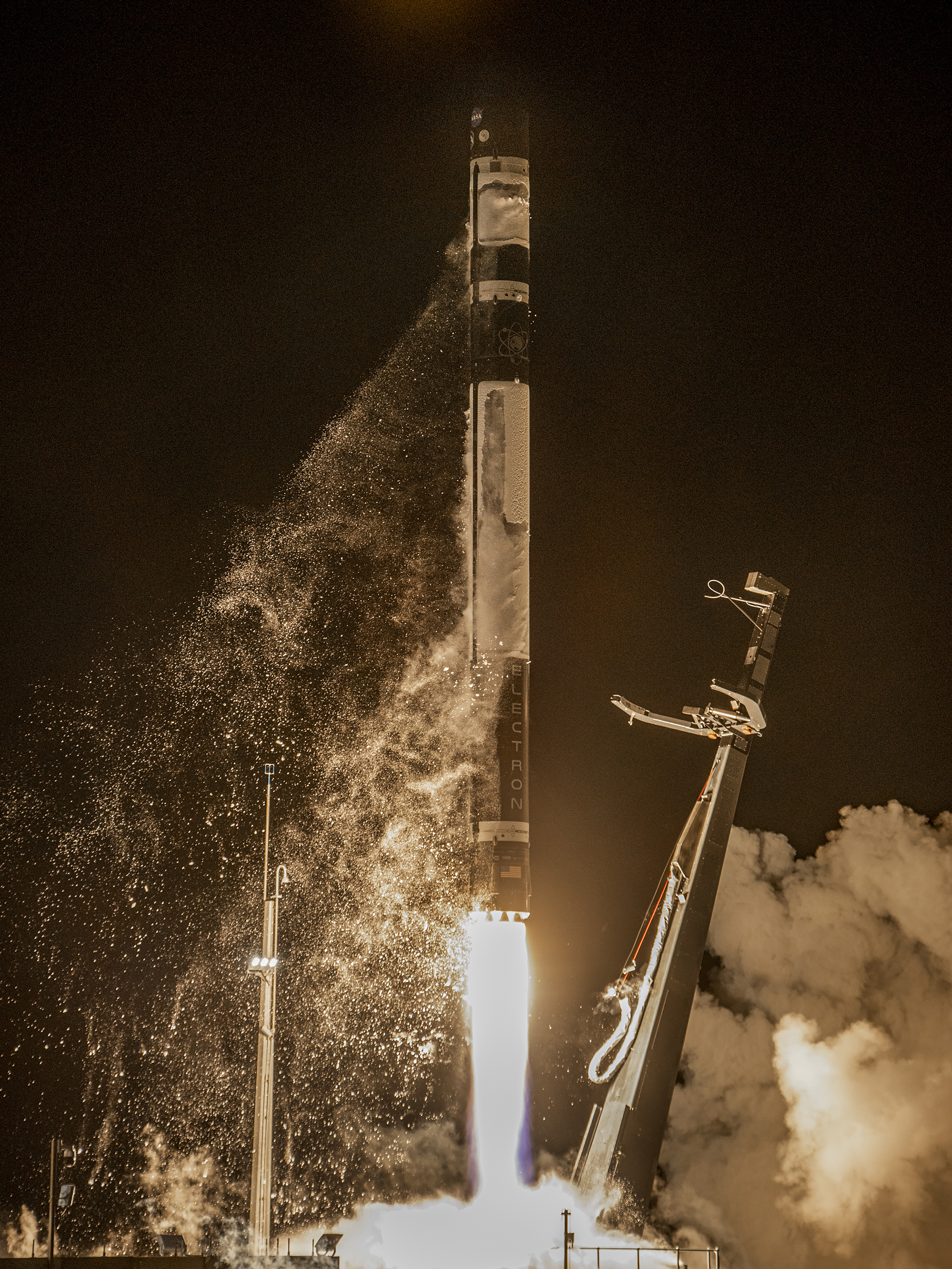 The launch of Rocket Lab's Electron rocket in New Zealand