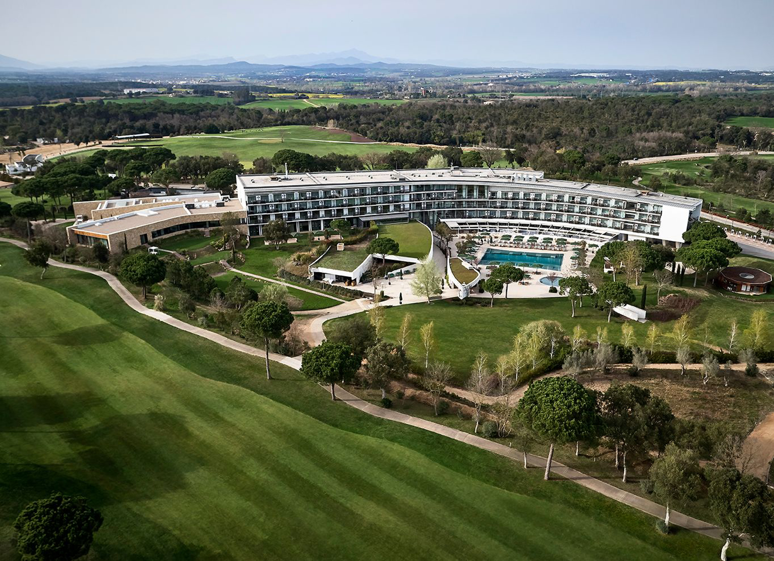 Hotel Camiral from above (PGA Catalunya/PA)