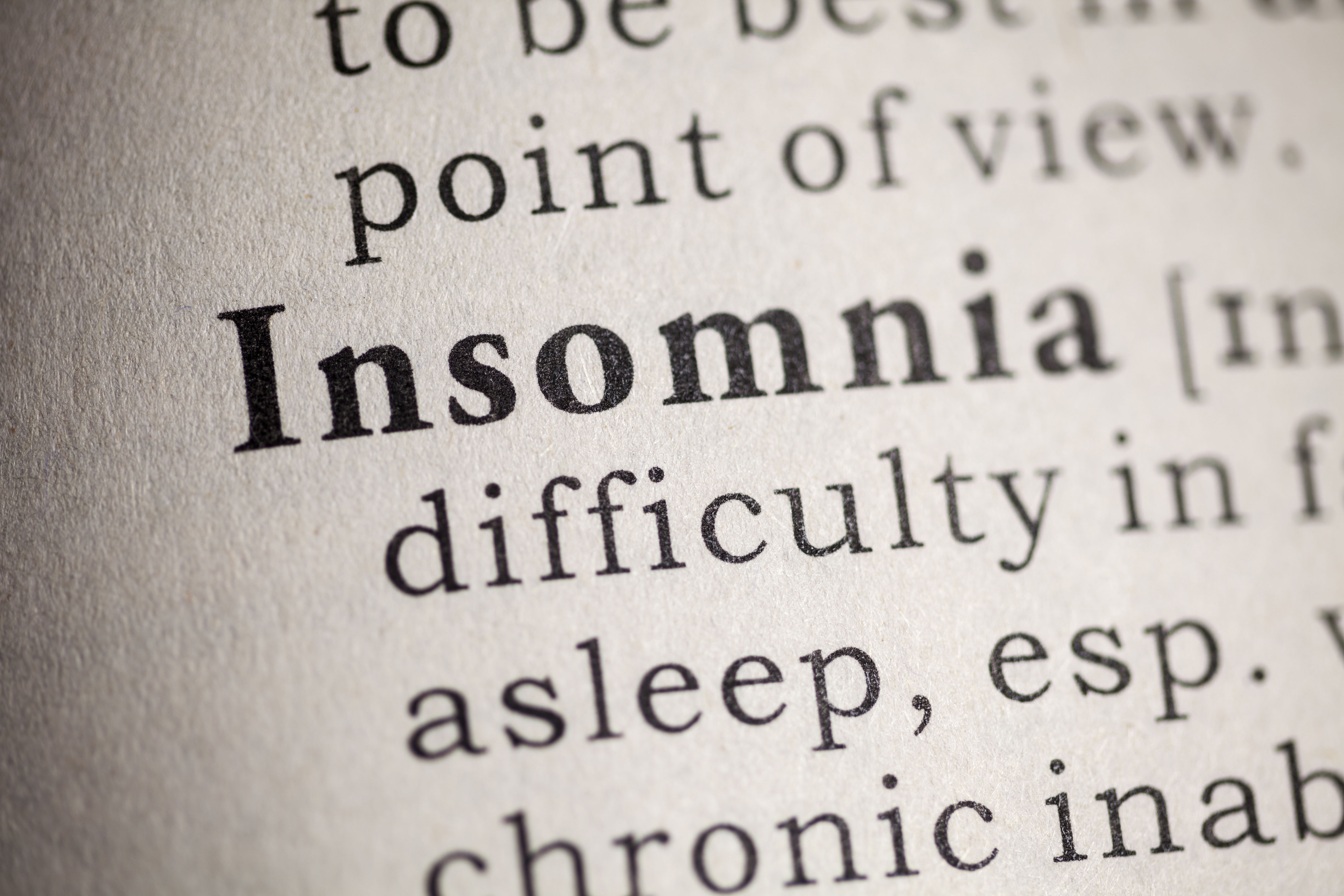 Insomnia in dictionary