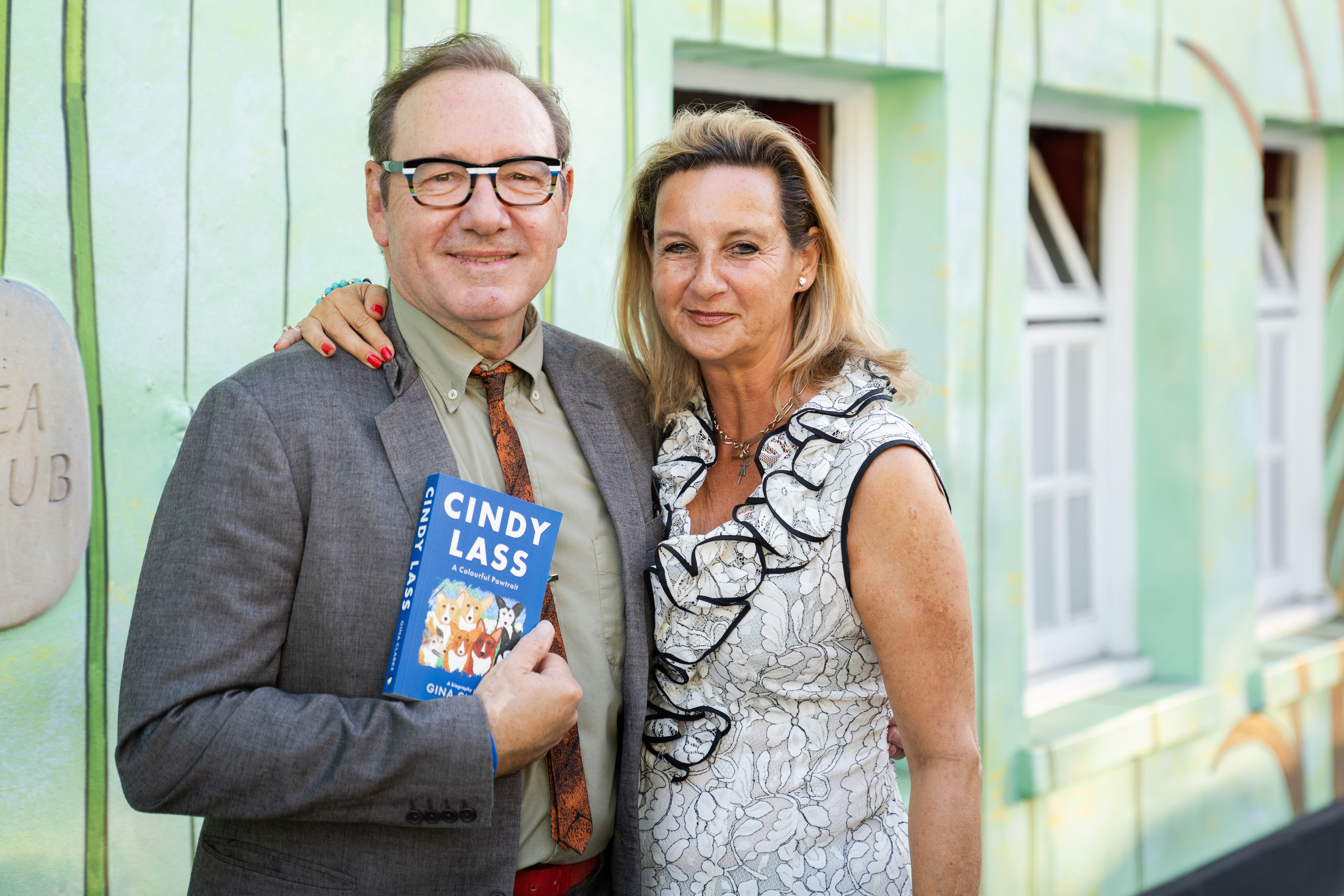 Kevin Spacey appears at book launch in London