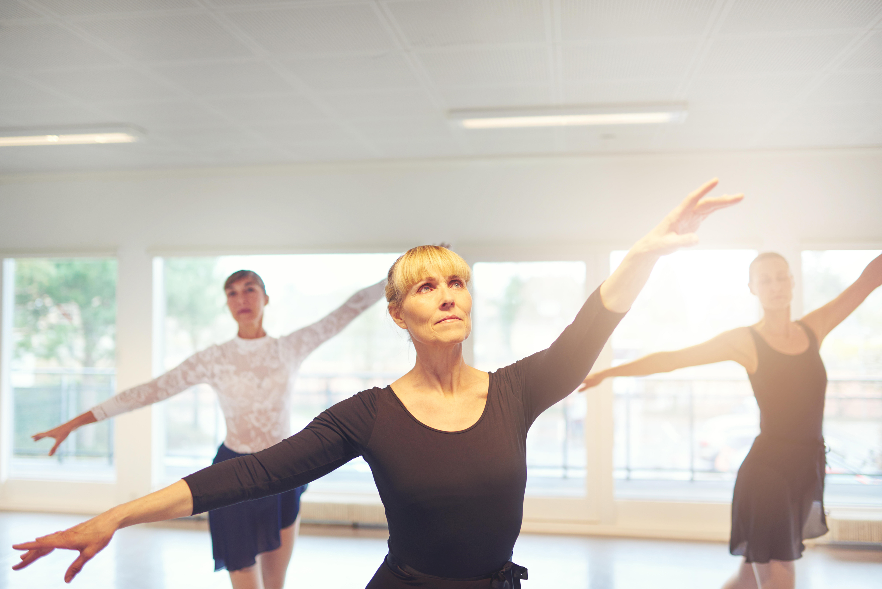 Woman doing ballet