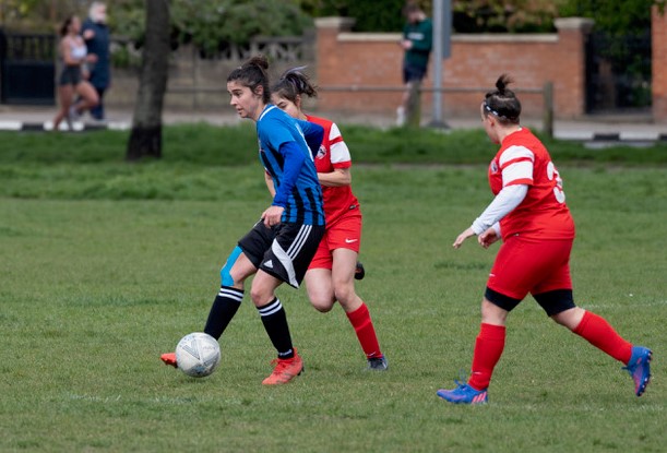 Sophie Petzal playing is the CWSFL cup final