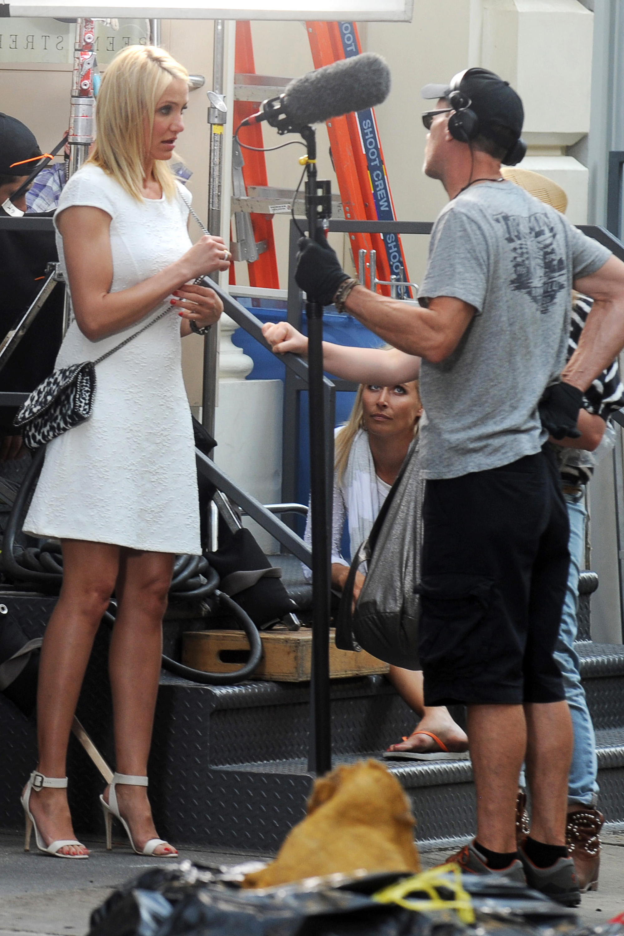 Cameron Diaz during shooting for The Other Woman