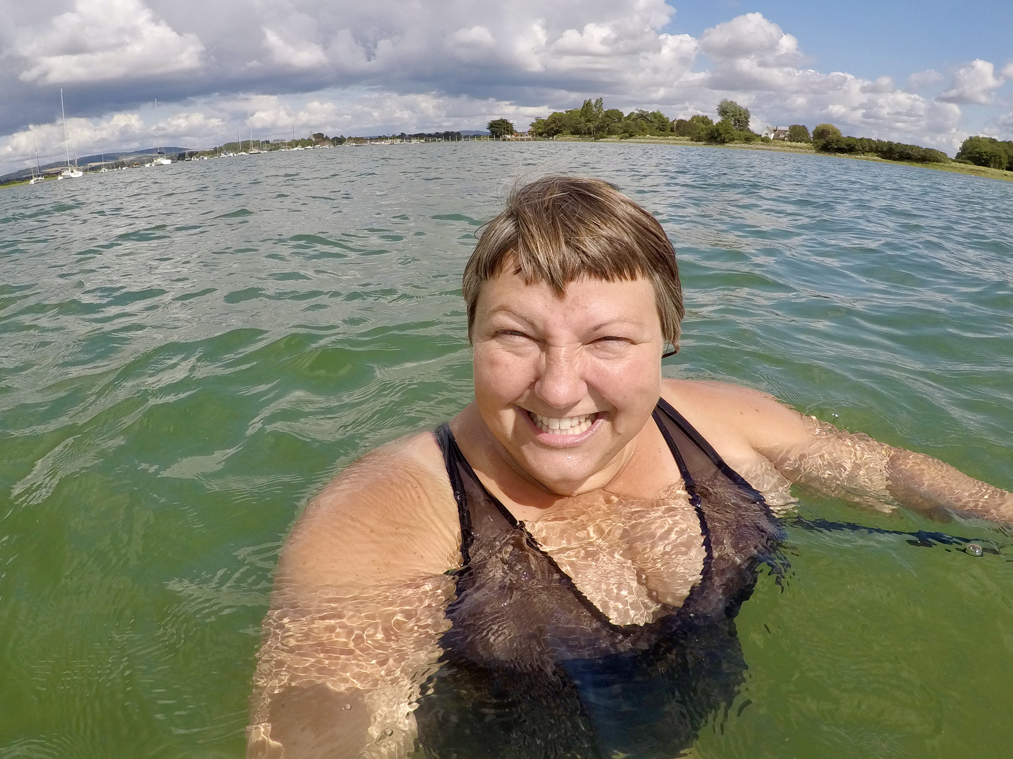 Ella Foote in the water