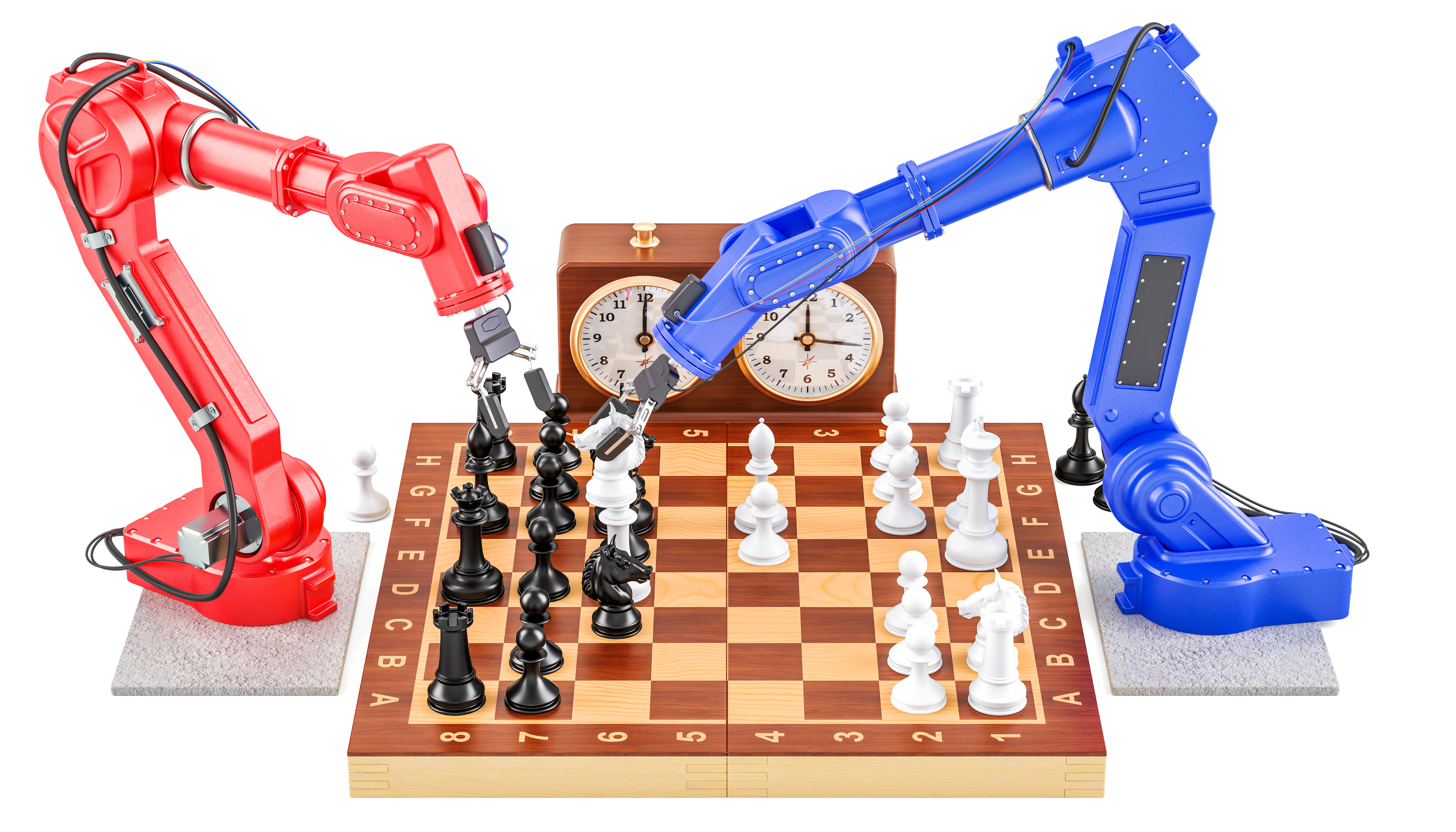 Robots playing chess