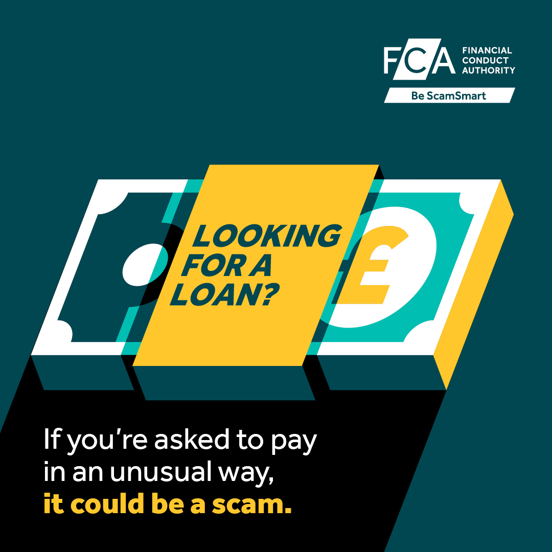 FCA loan fee fraud poster