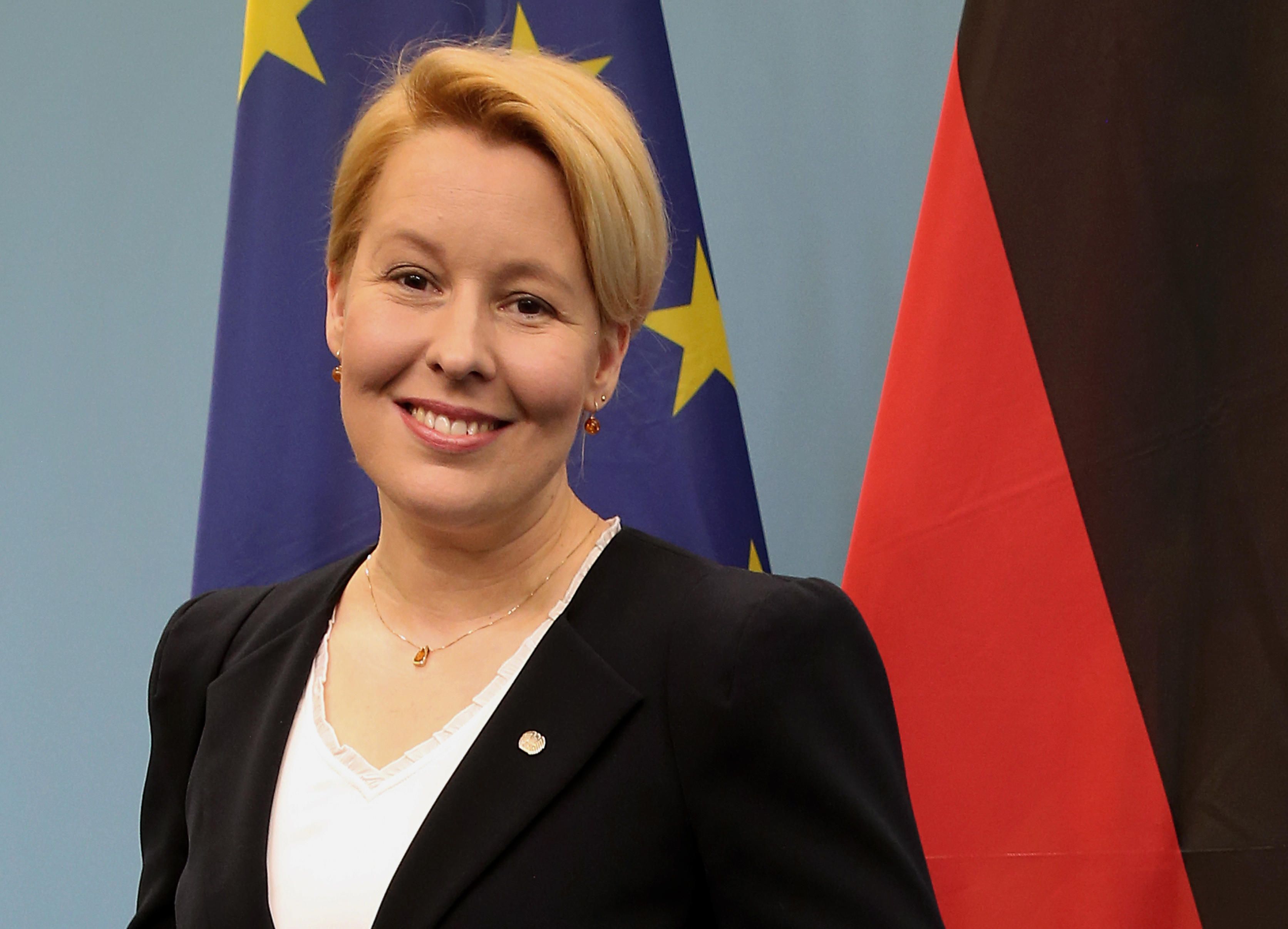 Berlin mayor Franziska Giffey cut short her holiday to visit the scene