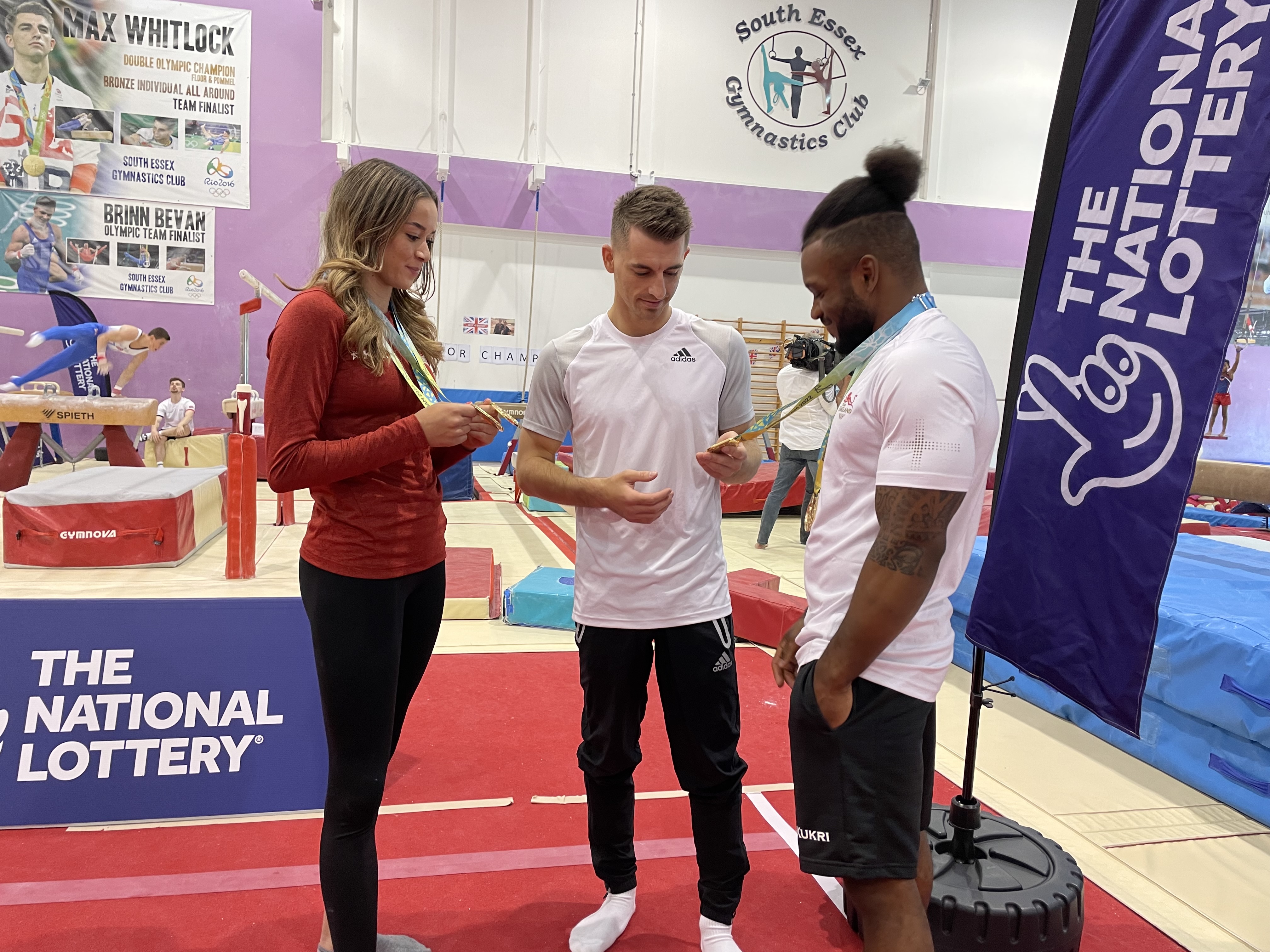 Max Whitlock was joined by England gymnasts Courtney Tulloch and Georgia-Mae Fenton as he surprised a room full of young children at his first club, South Essex Gymnastics Club. 