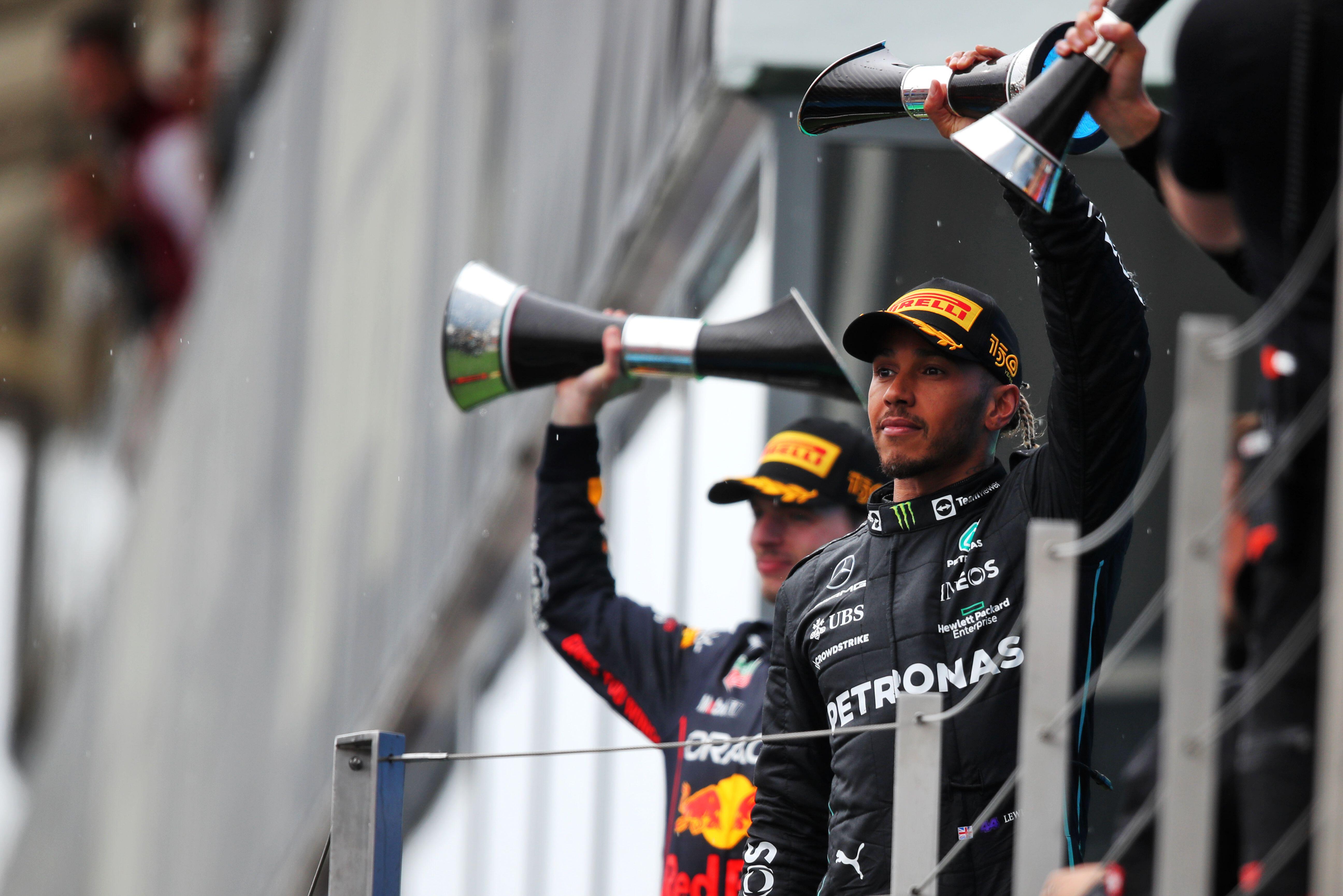 Lewis Hamilton finished second at the Hungarian Grand Prix. (James Moy/Alamy)