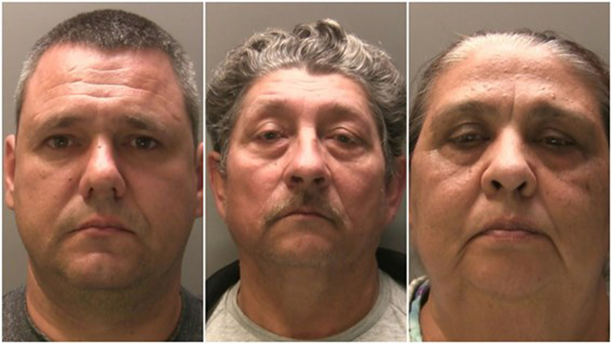 Normunds Freibergs, 40, and his accomplices Jacobus Stankevicius, 59, and Ruta Stankeviciene, 57, were found guilty following a trial at Newport Crown Court (Gangmasters and Labour Abuse Authority/PA) 