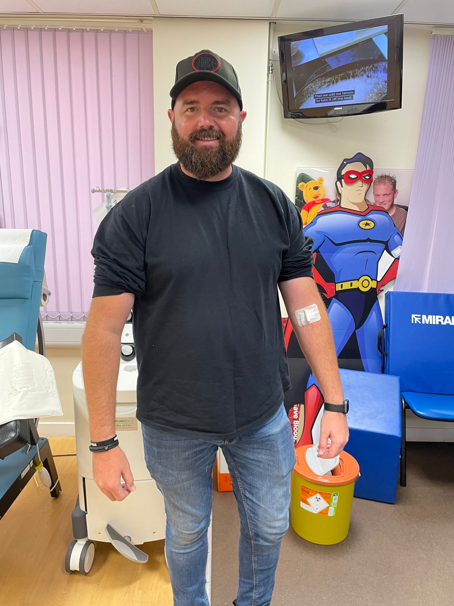 Carl Etherington, from Castleford, West Yorkshire, gave blood during Saturday's campaign and said the atmosphere at the donor centre was "brilliant".