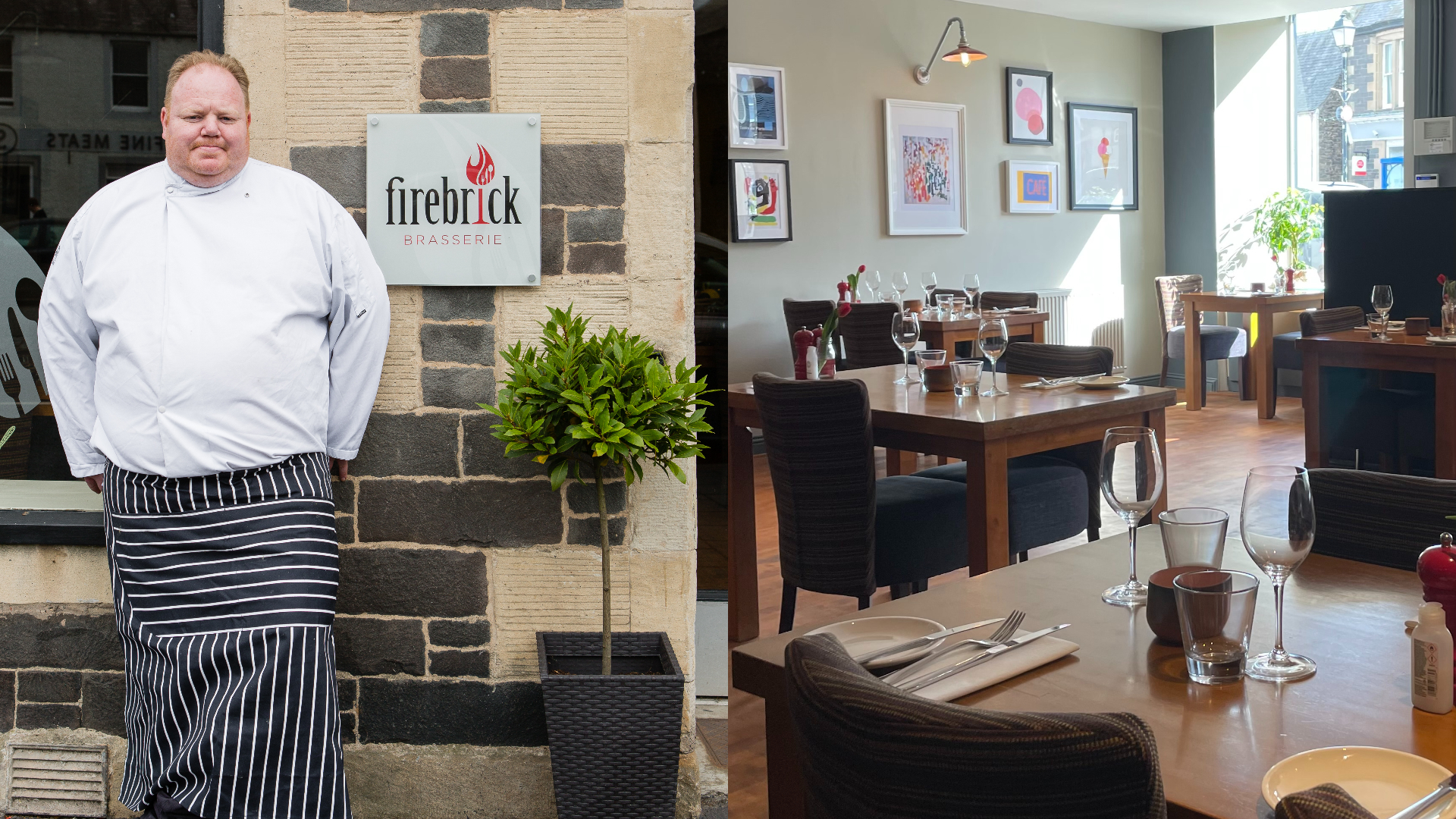 David Haetzman, 49, had to shut the doors to his restaurant, the Firebrick Brasserie in Lauder, Scotland, this week