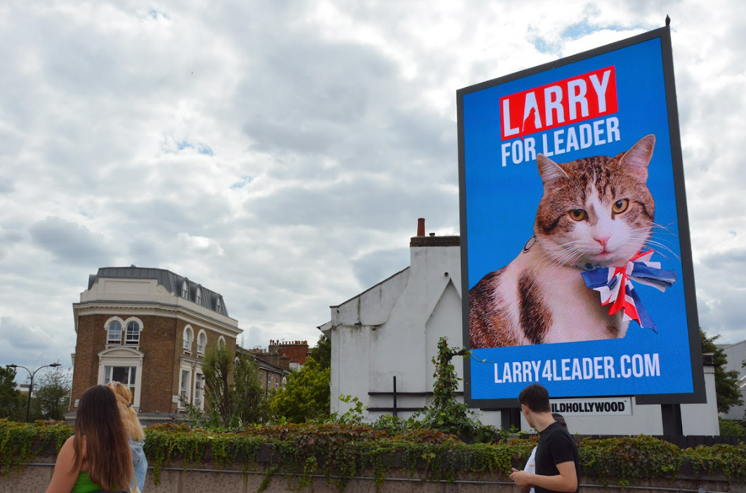 Larry4Leader billboard