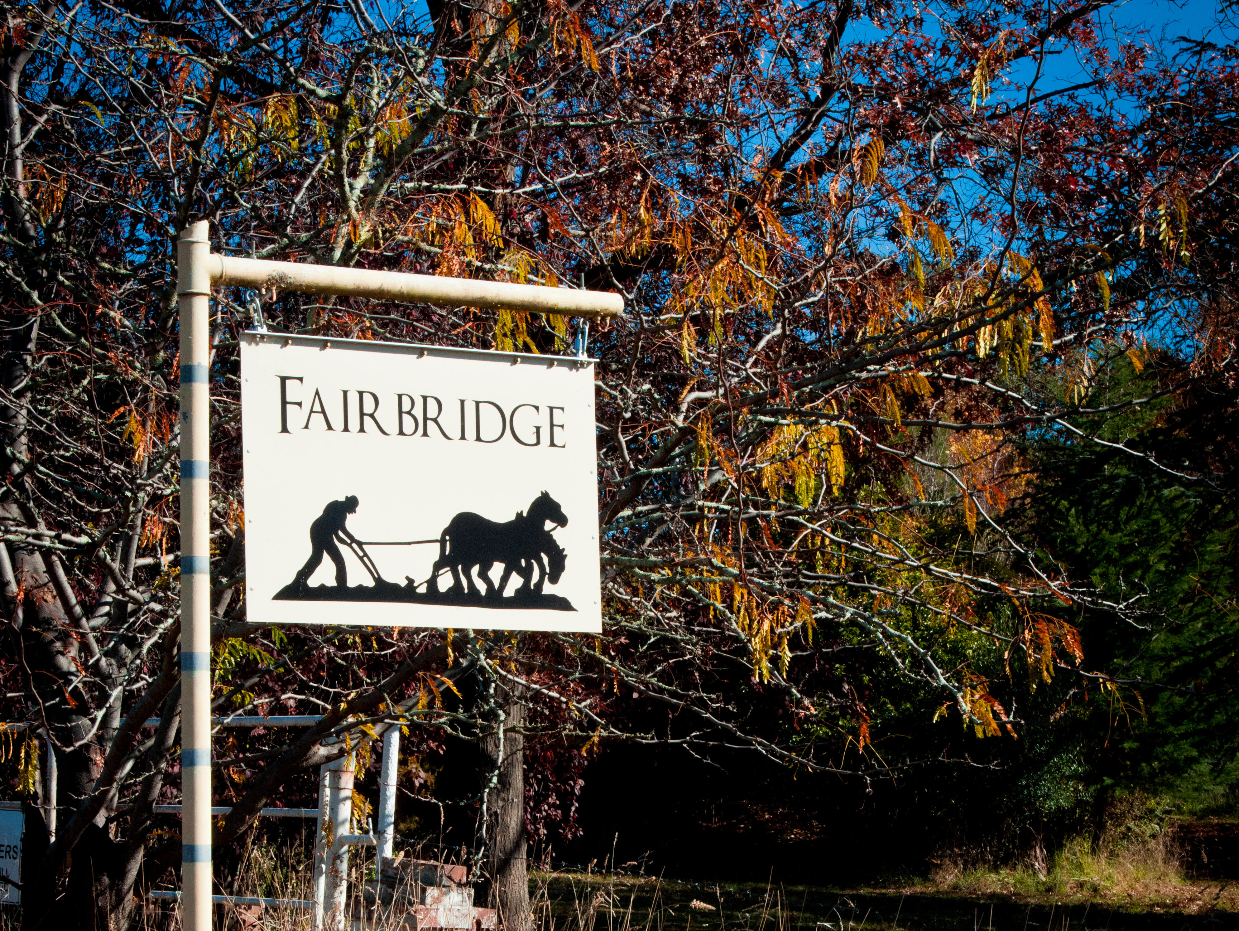 The Fairbridge farm school sign at the old Molong site