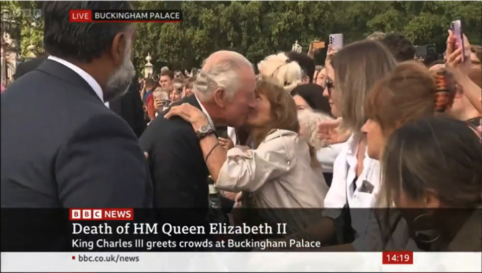 The King arriving at Buckingham Palace