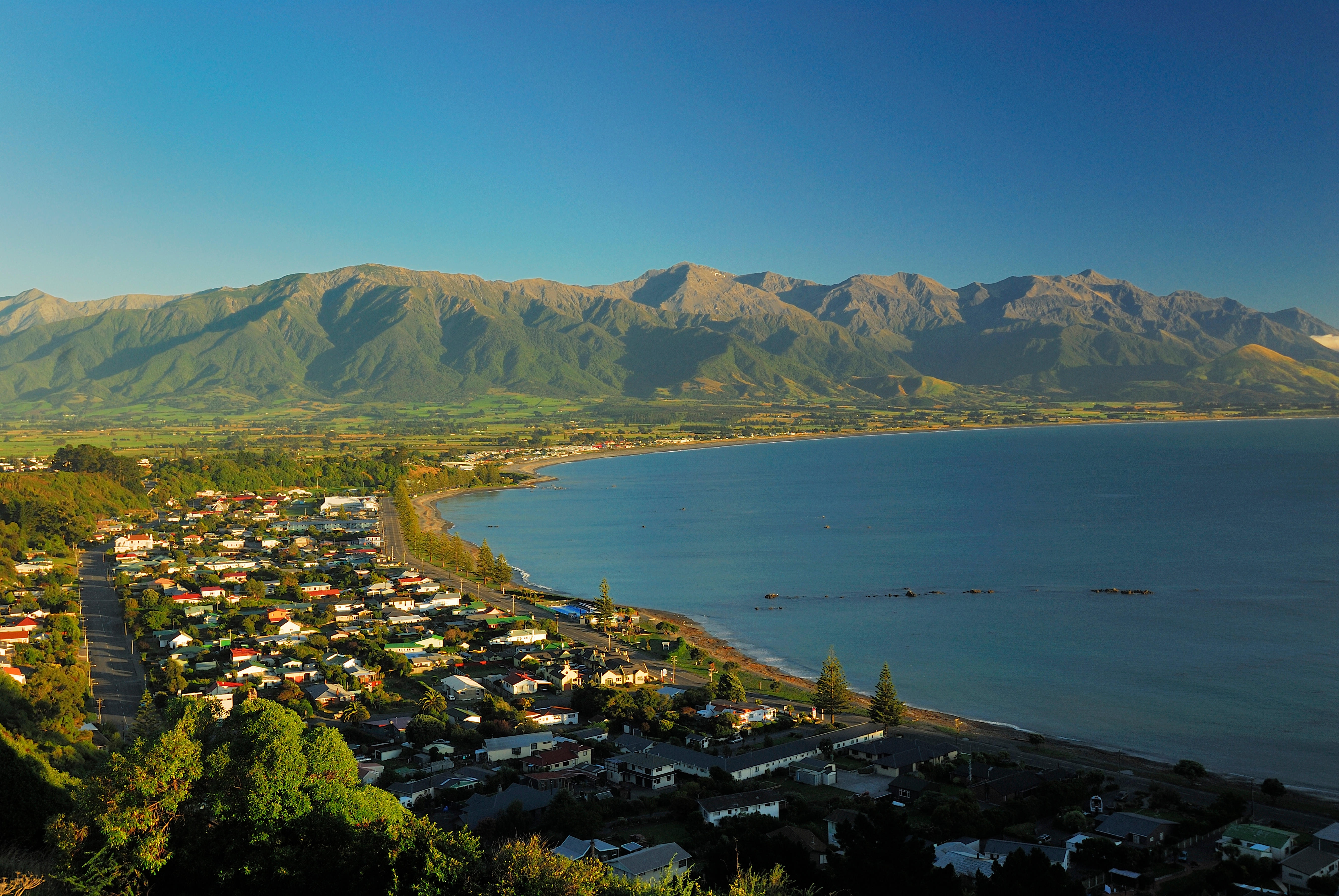 Kaikoura and Kaikoura Range, New Zealand, Southern Island, Canterbury