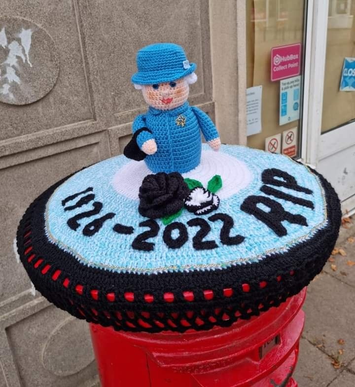Donna Wilby created her first ever post box topper in honour of the Queen