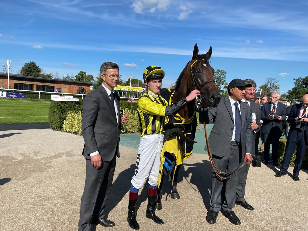 Sakheer after winning the Mill Reef Stakes at Newbury