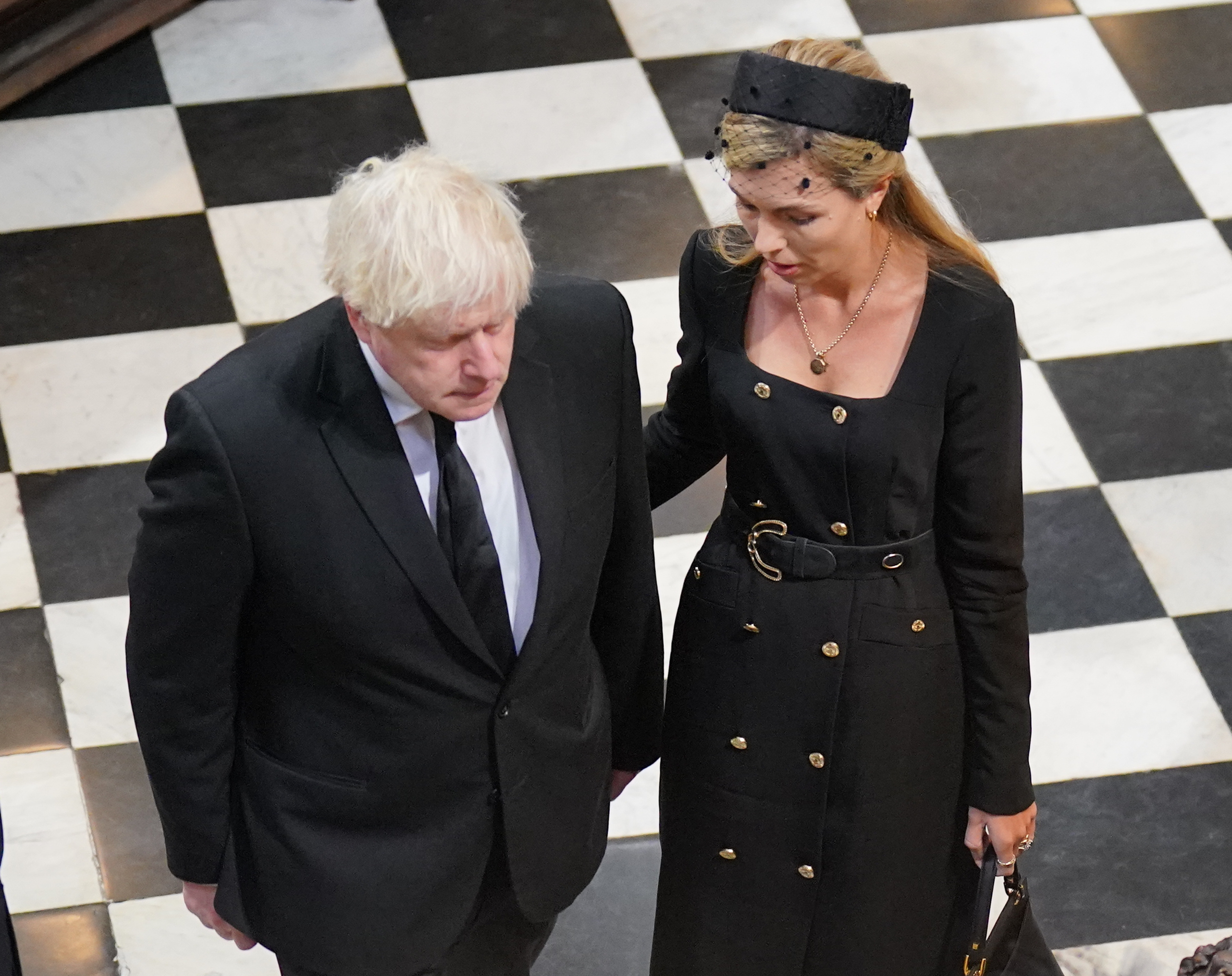 Former prime minister Boris Johnson and his wife Carrie Johnson 