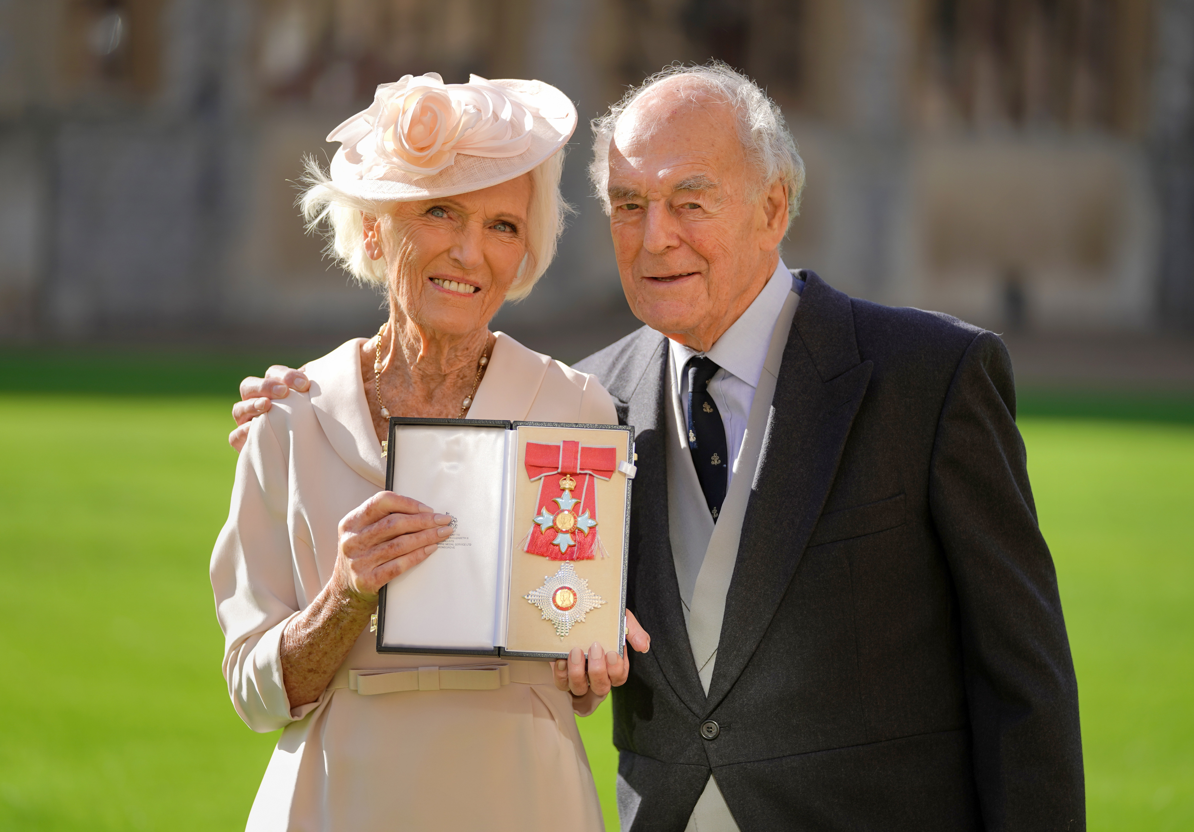 Mary Berry and her husband Paul Hunnings