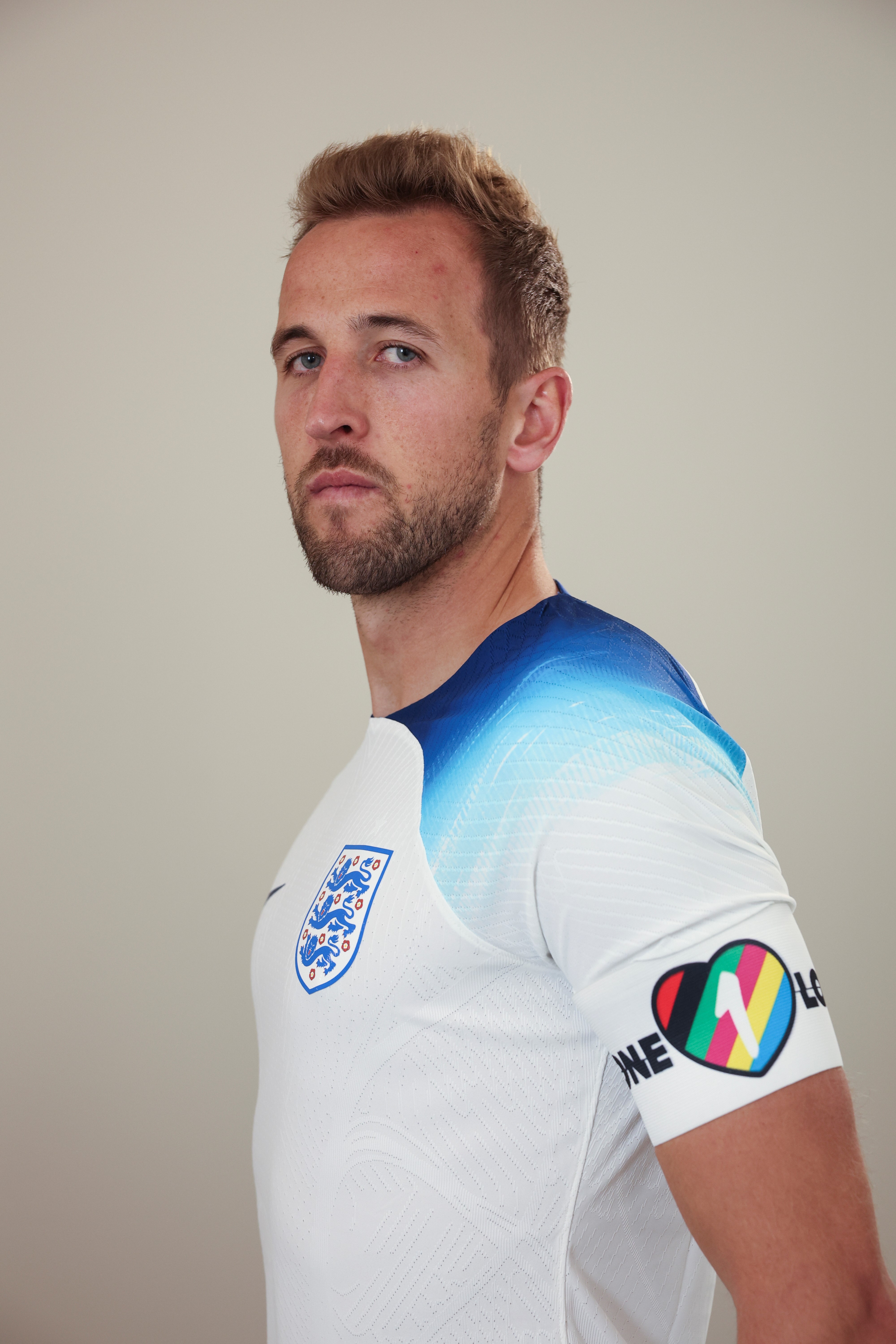 Harry Kane wearing the OneLove armband as part of an anti-discrimination campaign