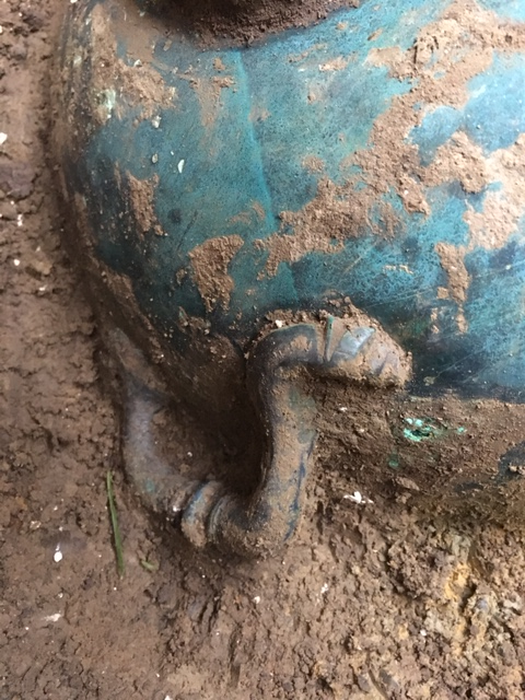 Micro-excavation of the bowl in the CSI: Sittingbourne laboratory