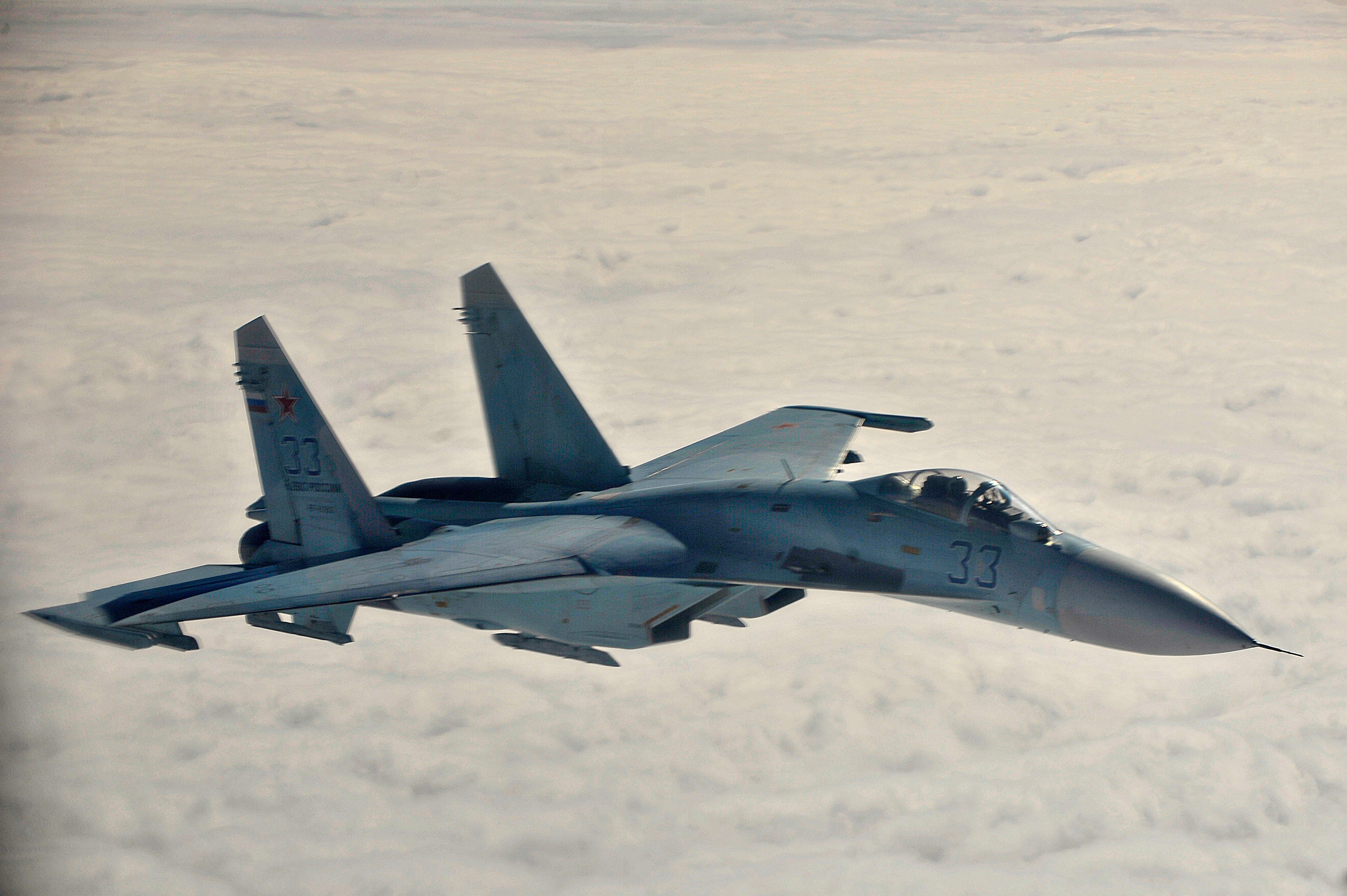 A Russian SU-27 pictured in 2013