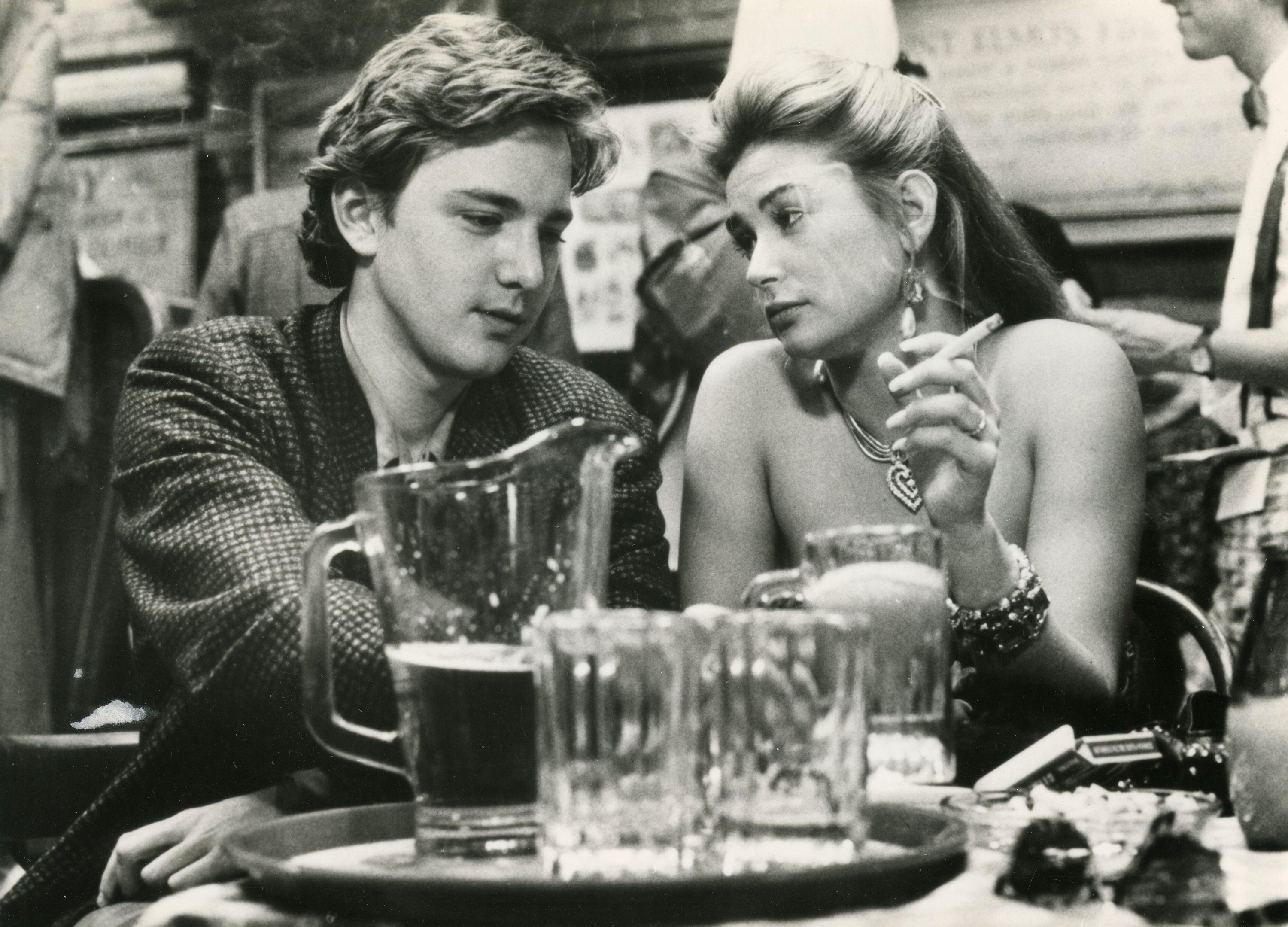 Demi Moore and actor Andrew McCarthy in the movie St. Elmo's Fire