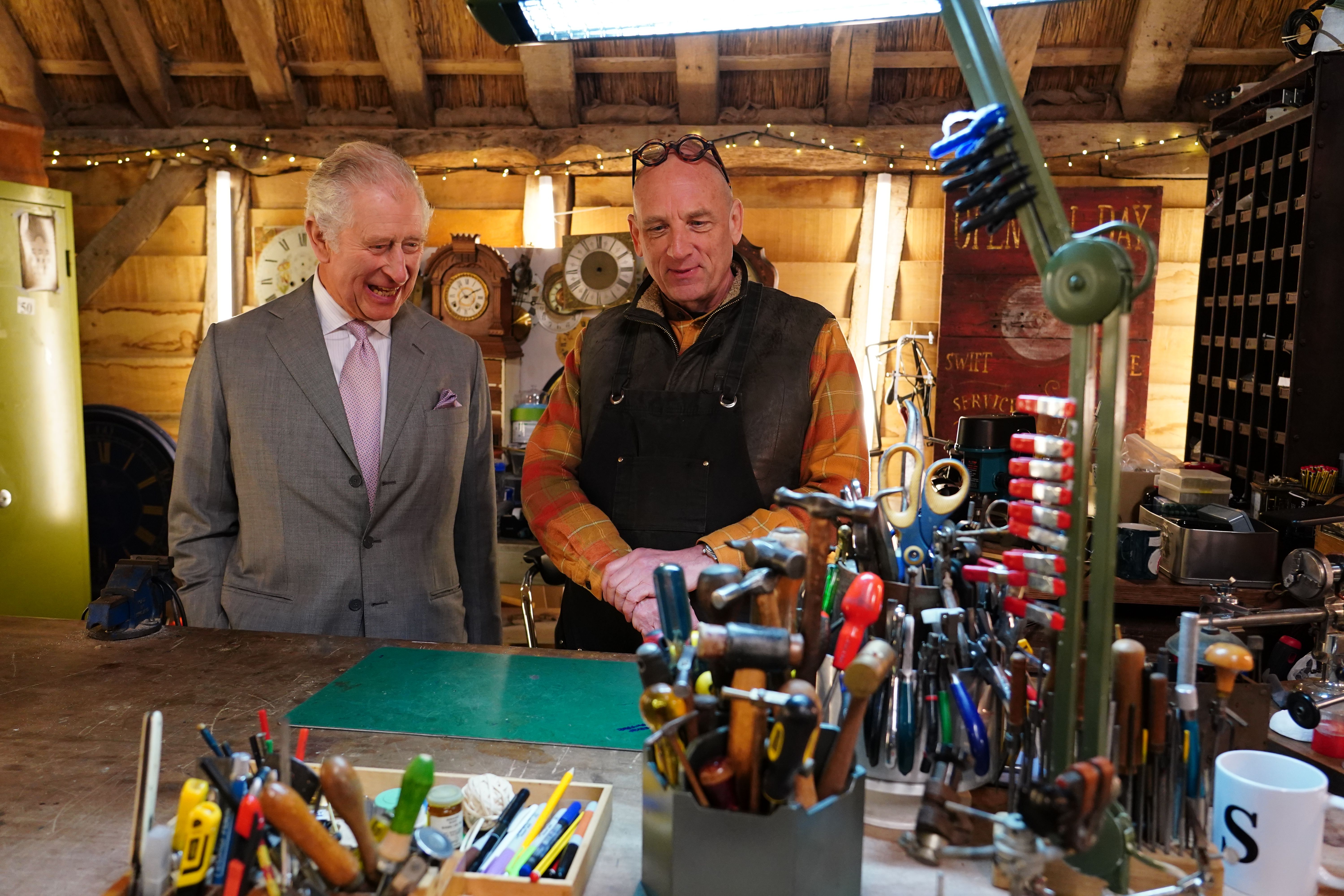 The King meets horologist Steve Fletcher