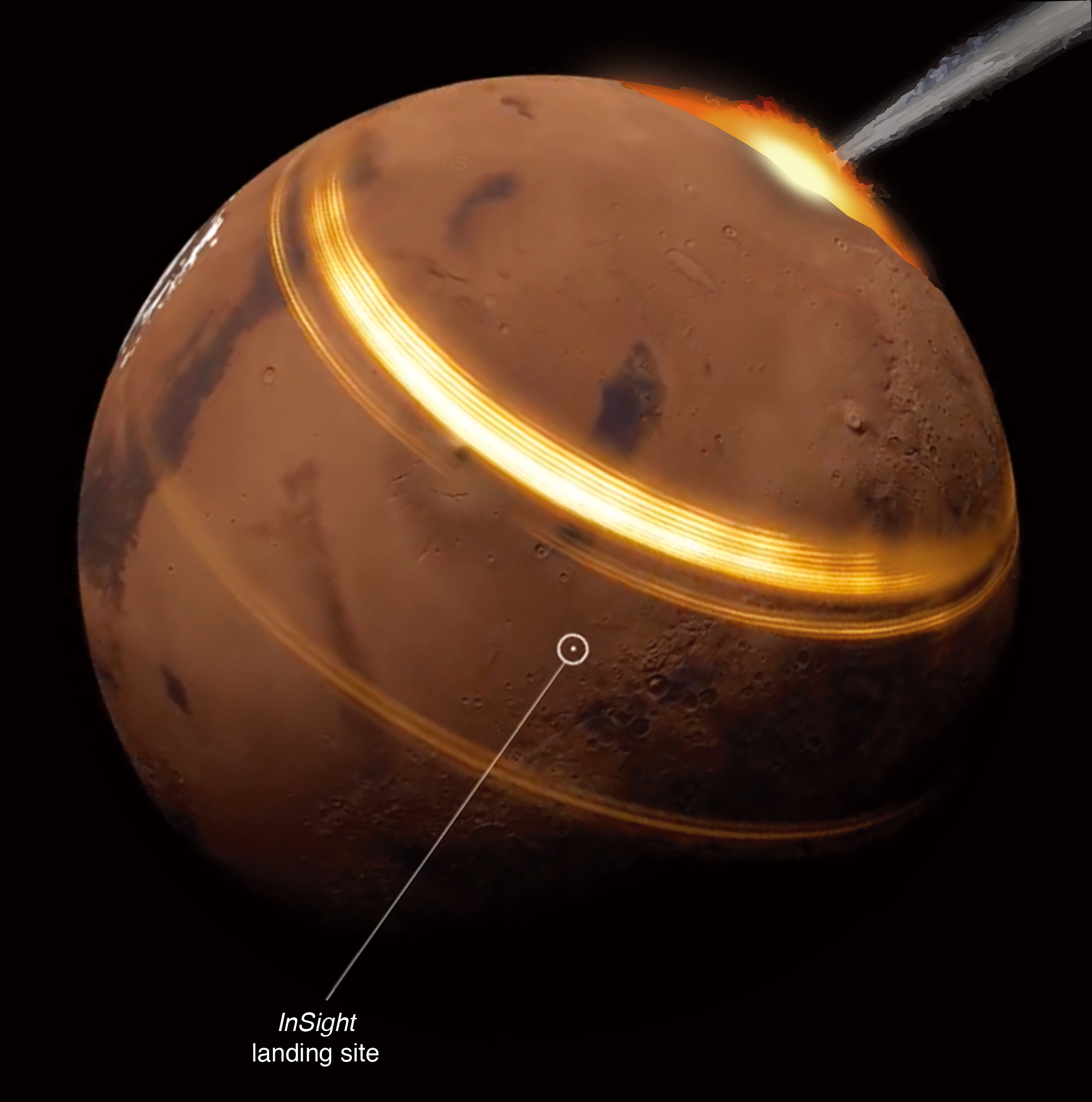 First observation of surface waves on Mars reveals details of planet's crust