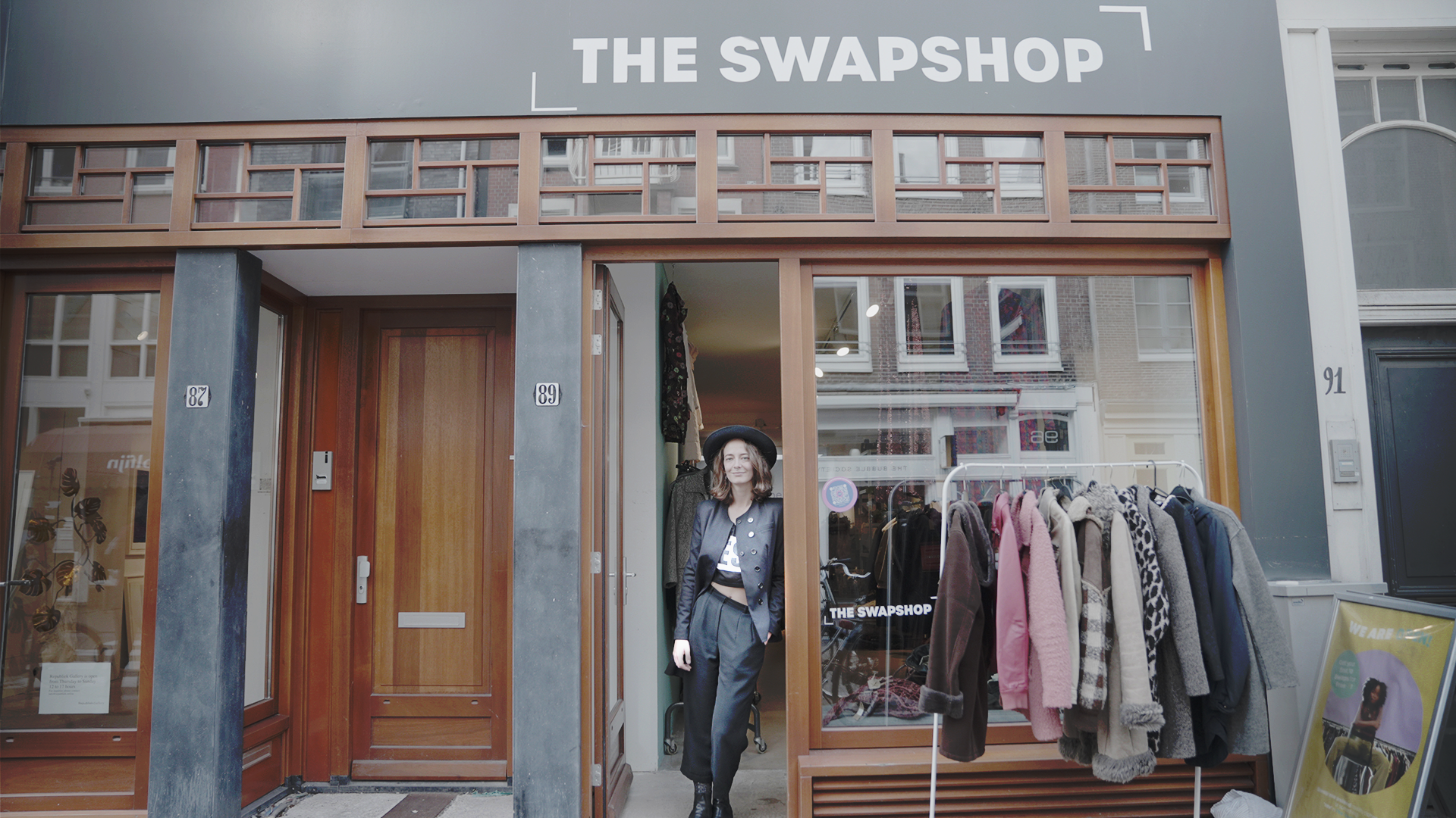A clothes swapshop in Amsterdam (