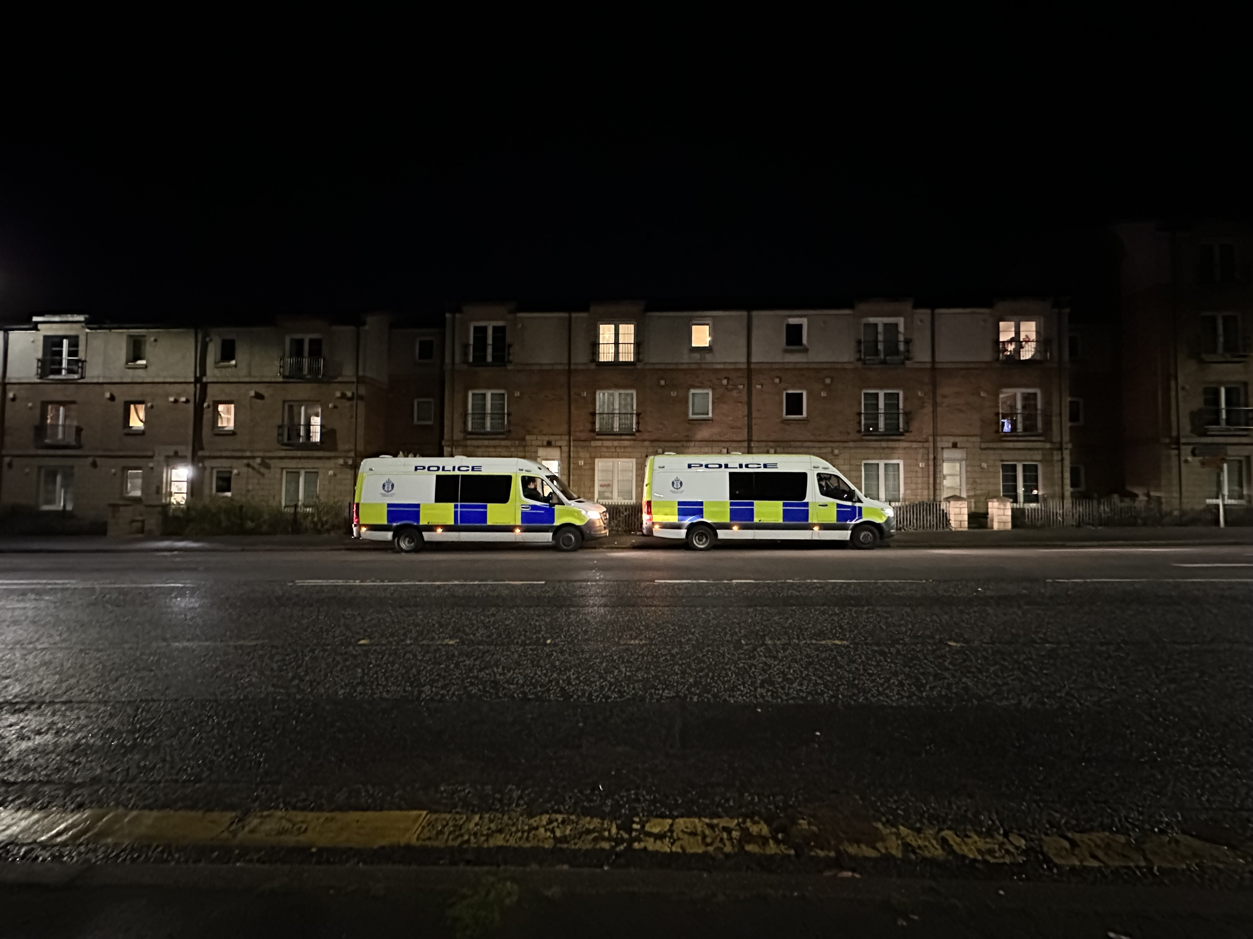 Edinburgh police vans