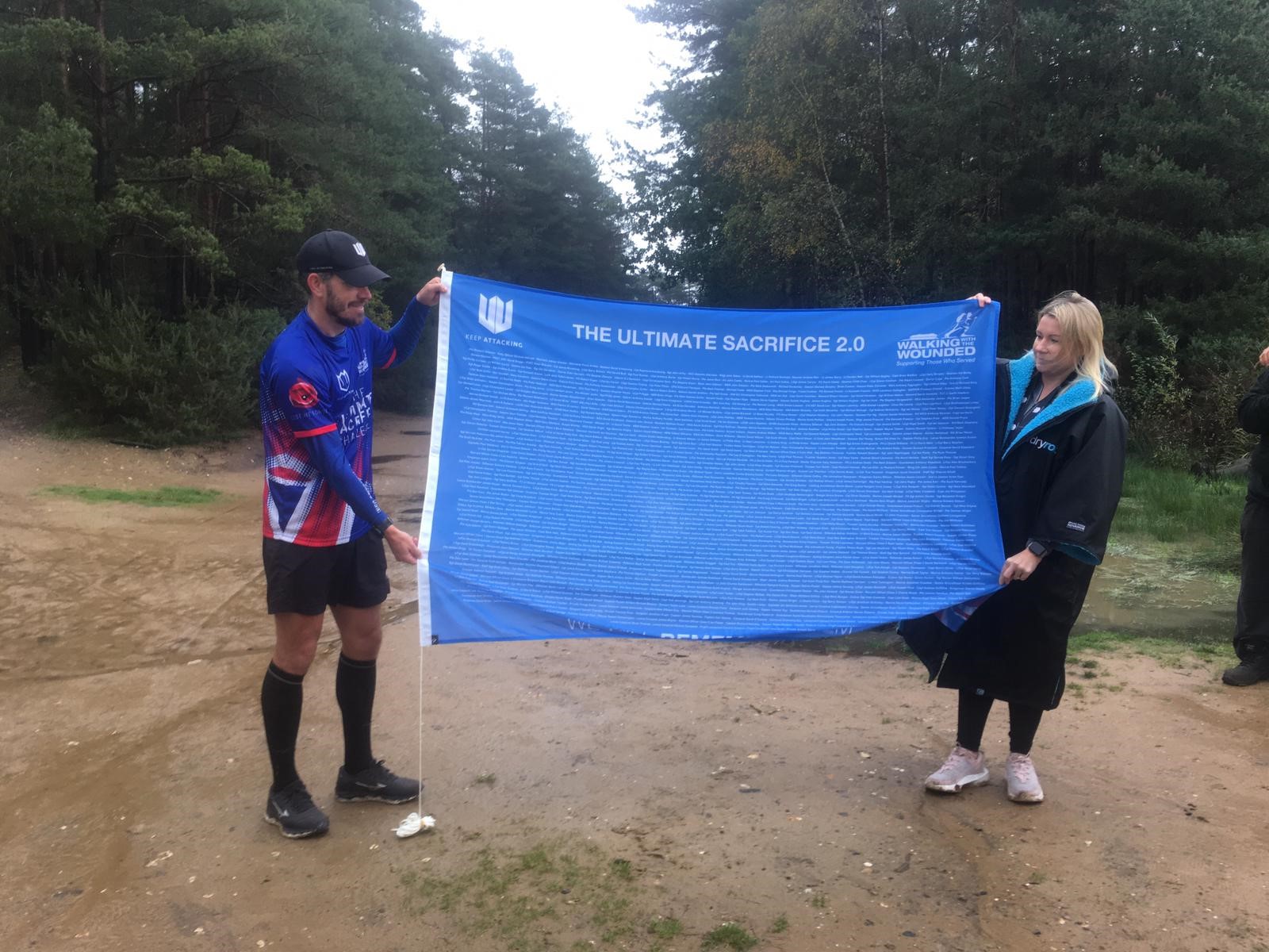 Brian run after finishing his final fundraising run